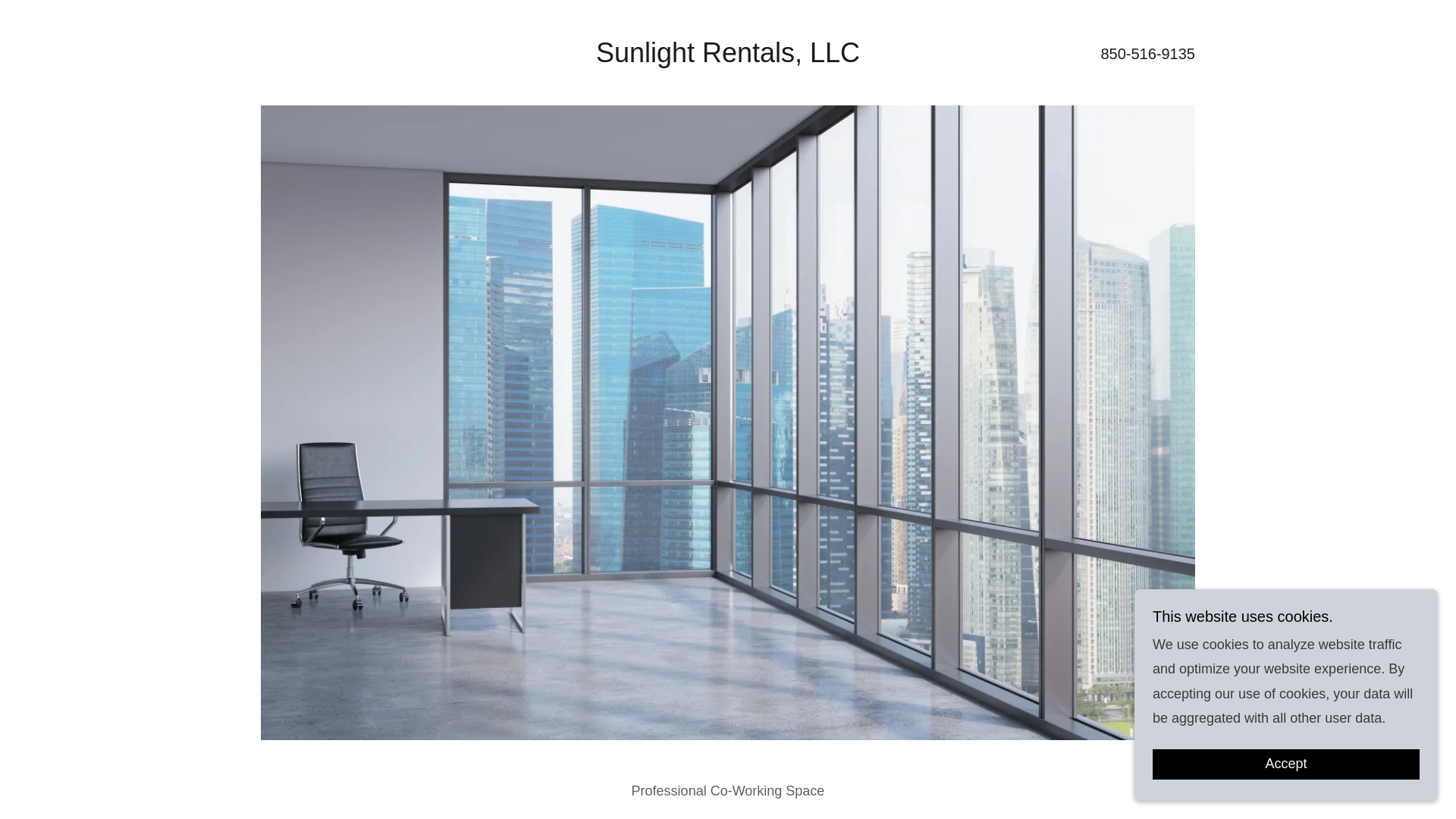 website screenshot of https://sunlightrental.com/