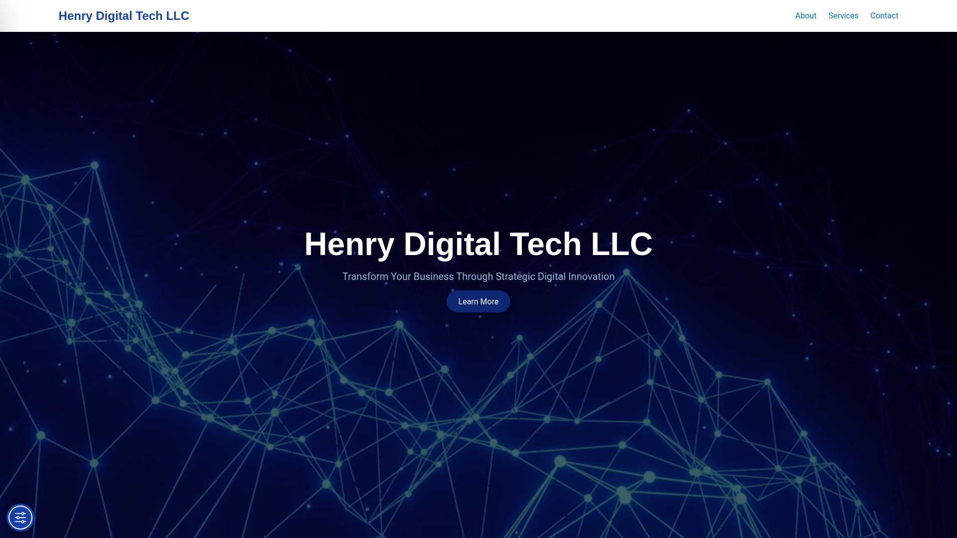 website screenshot of https://henrydigitaltechllc.com