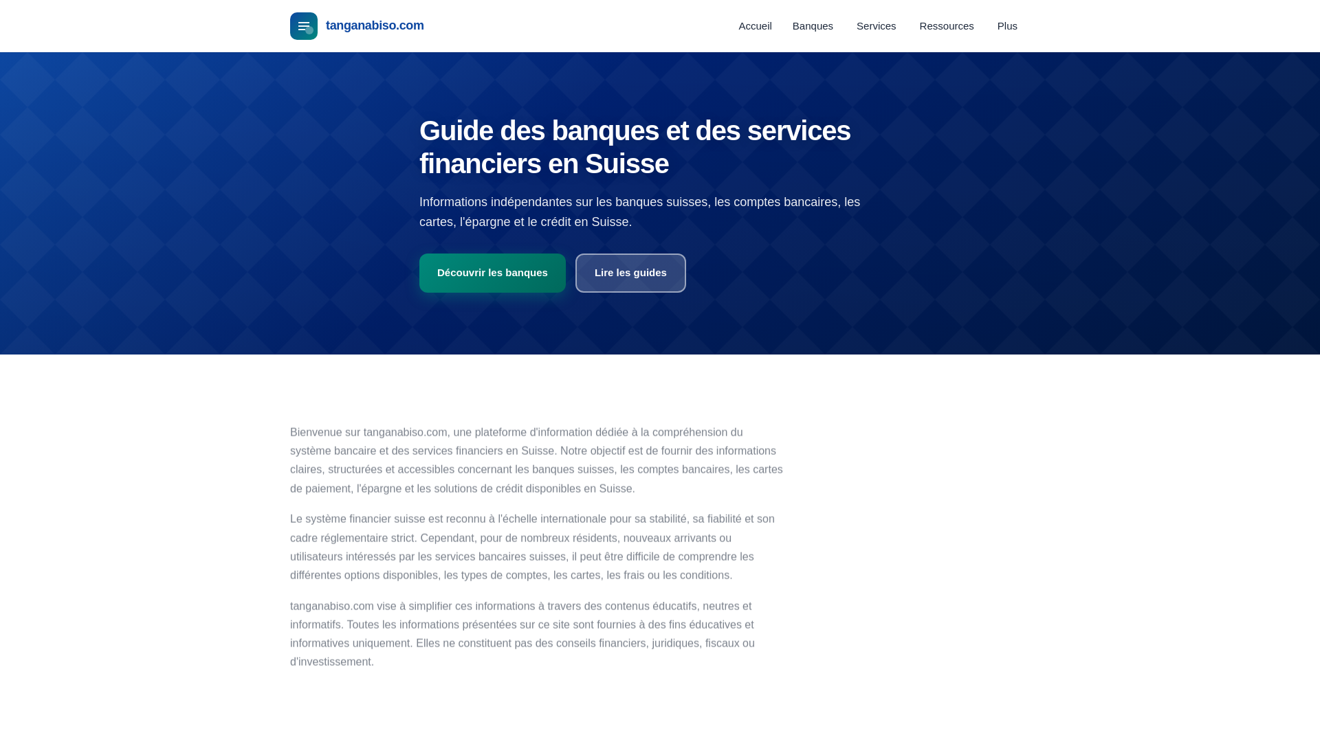 website screenshot of https://tanganabiso.com/