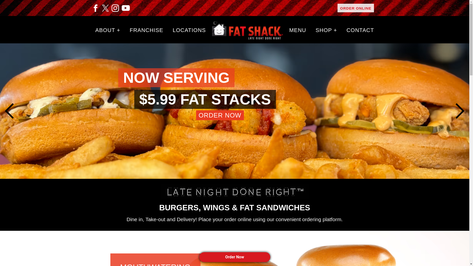 website screenshot of https://fatshack.services/