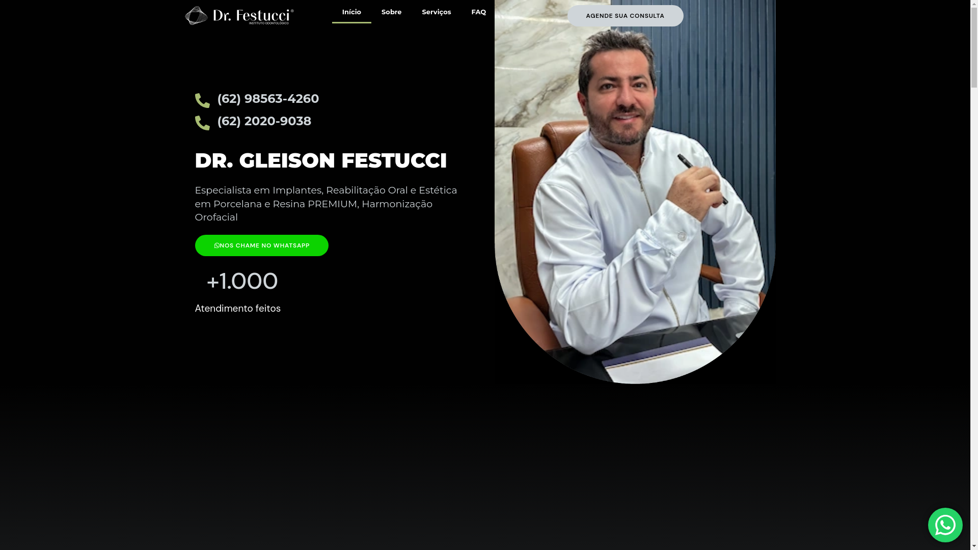 website screenshot of https://clinicafestucci.com.br/