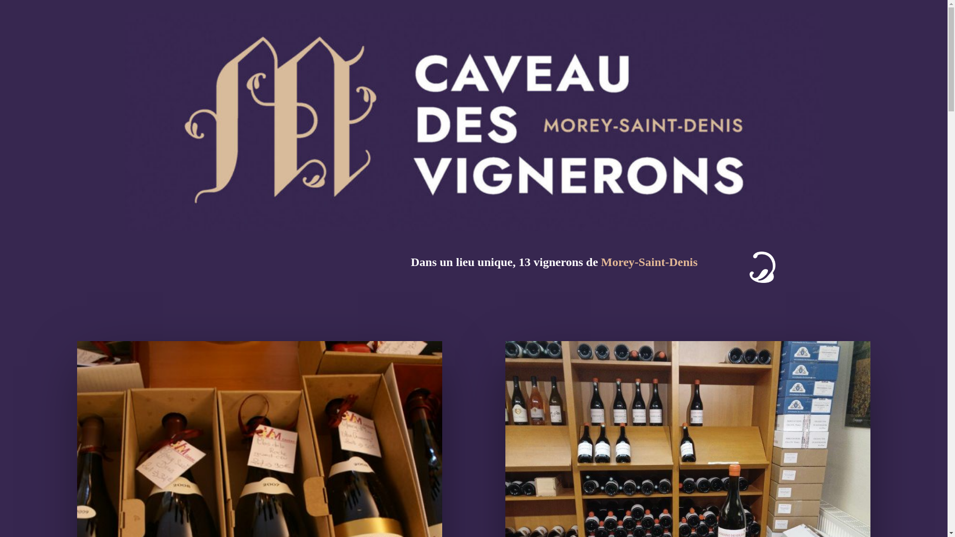 website screenshot of https://caveaudesvigneronsdemorey.fr/