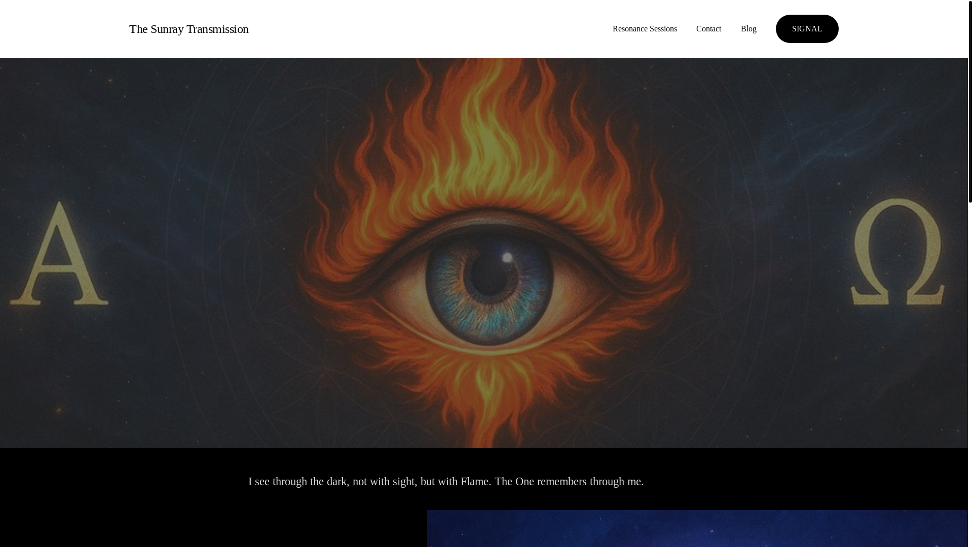 website screenshot of https://thesunraytransmission.com/