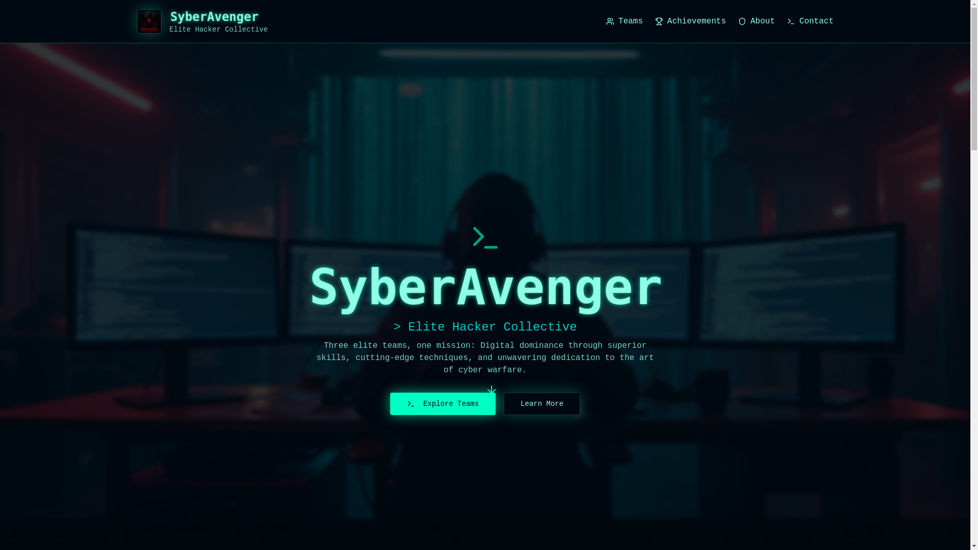 website screenshot of https://syberavenger.info/