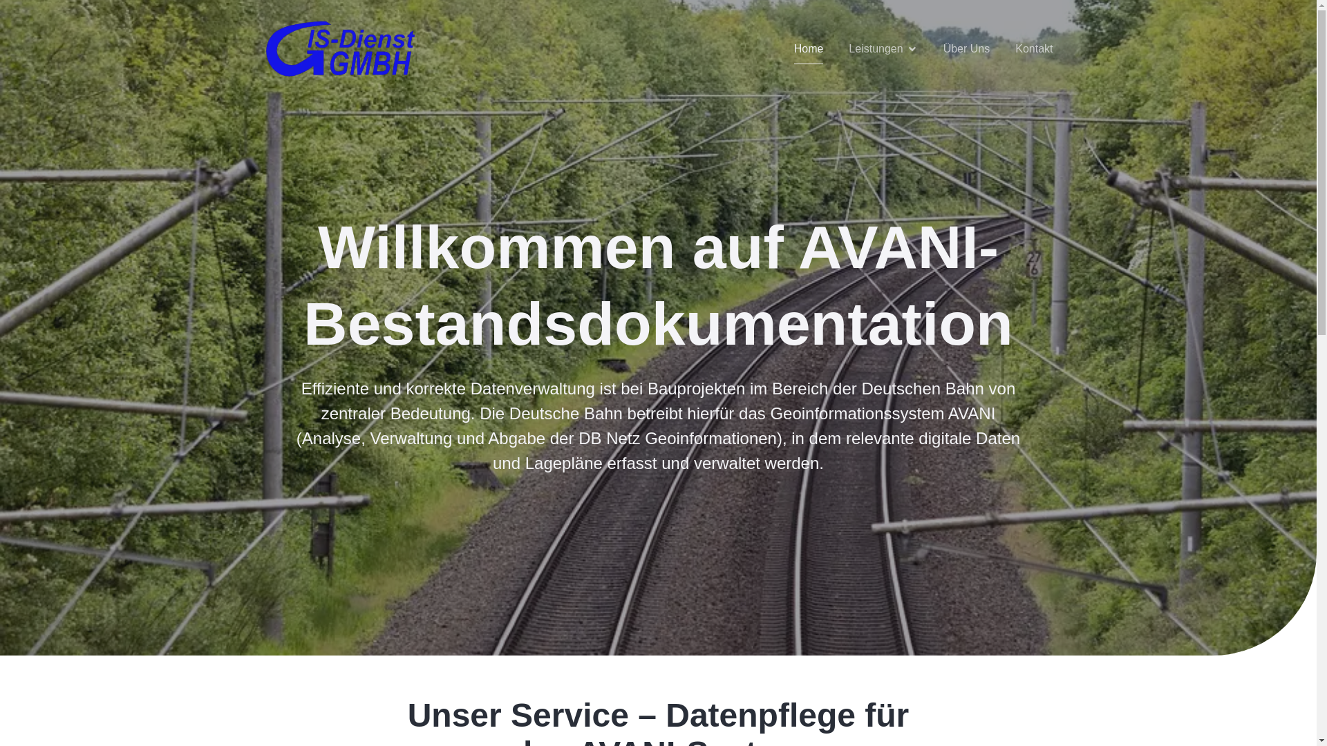 website screenshot of https://avani-bestandsdokumentation.de/