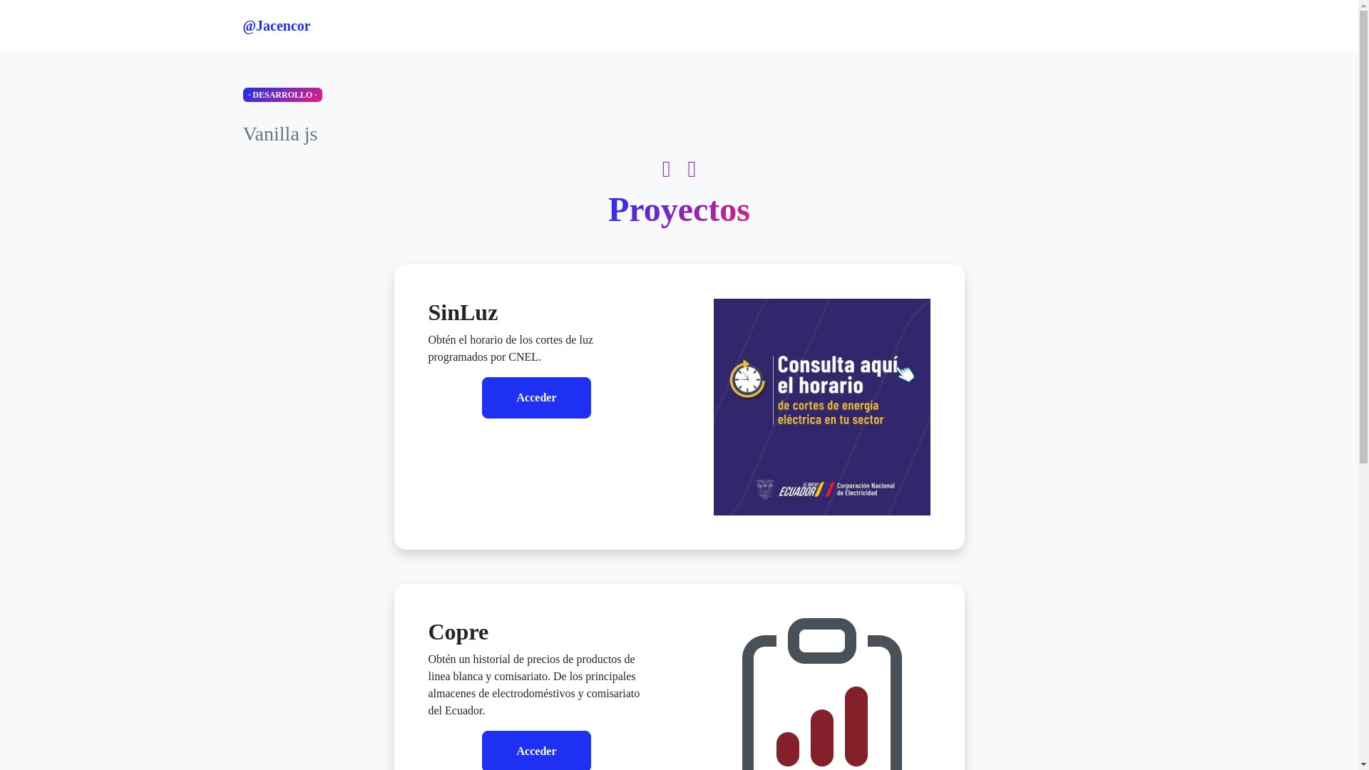 website screenshot of https://jacencor.top/