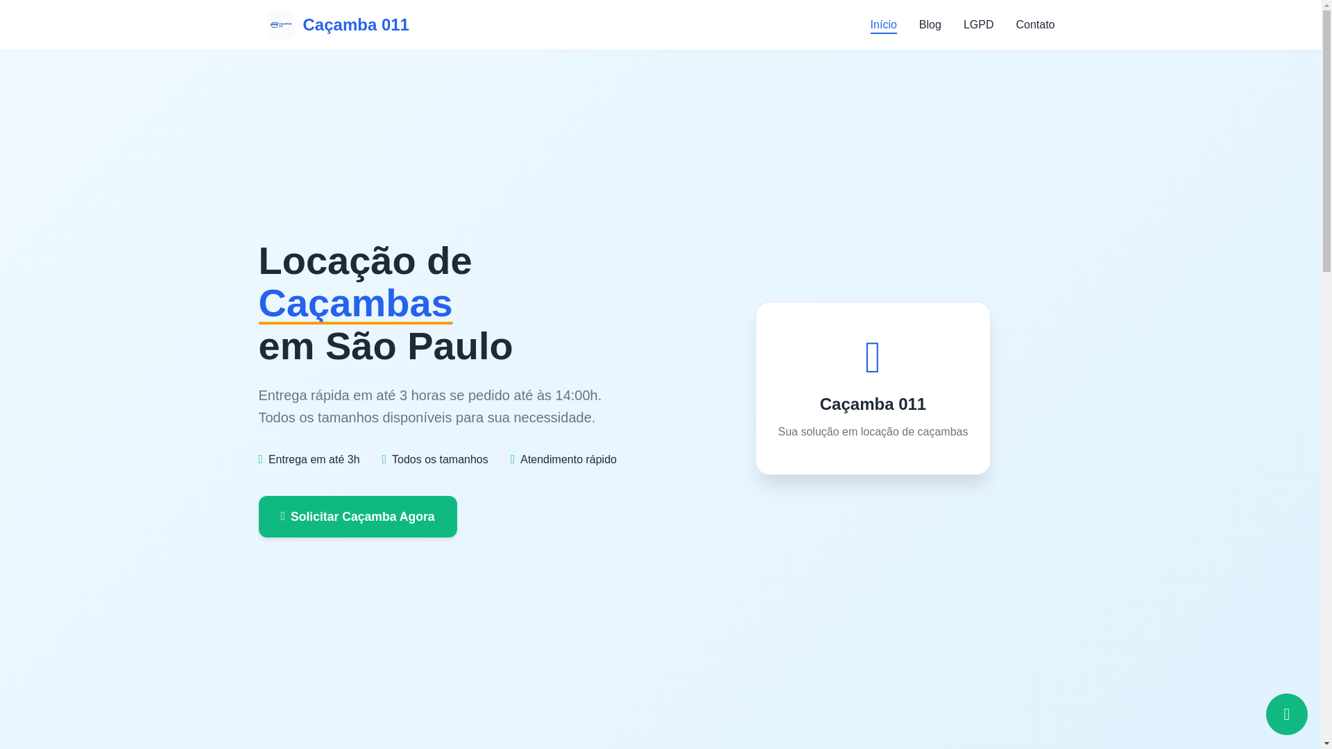 website screenshot of https://cacamba011.site/