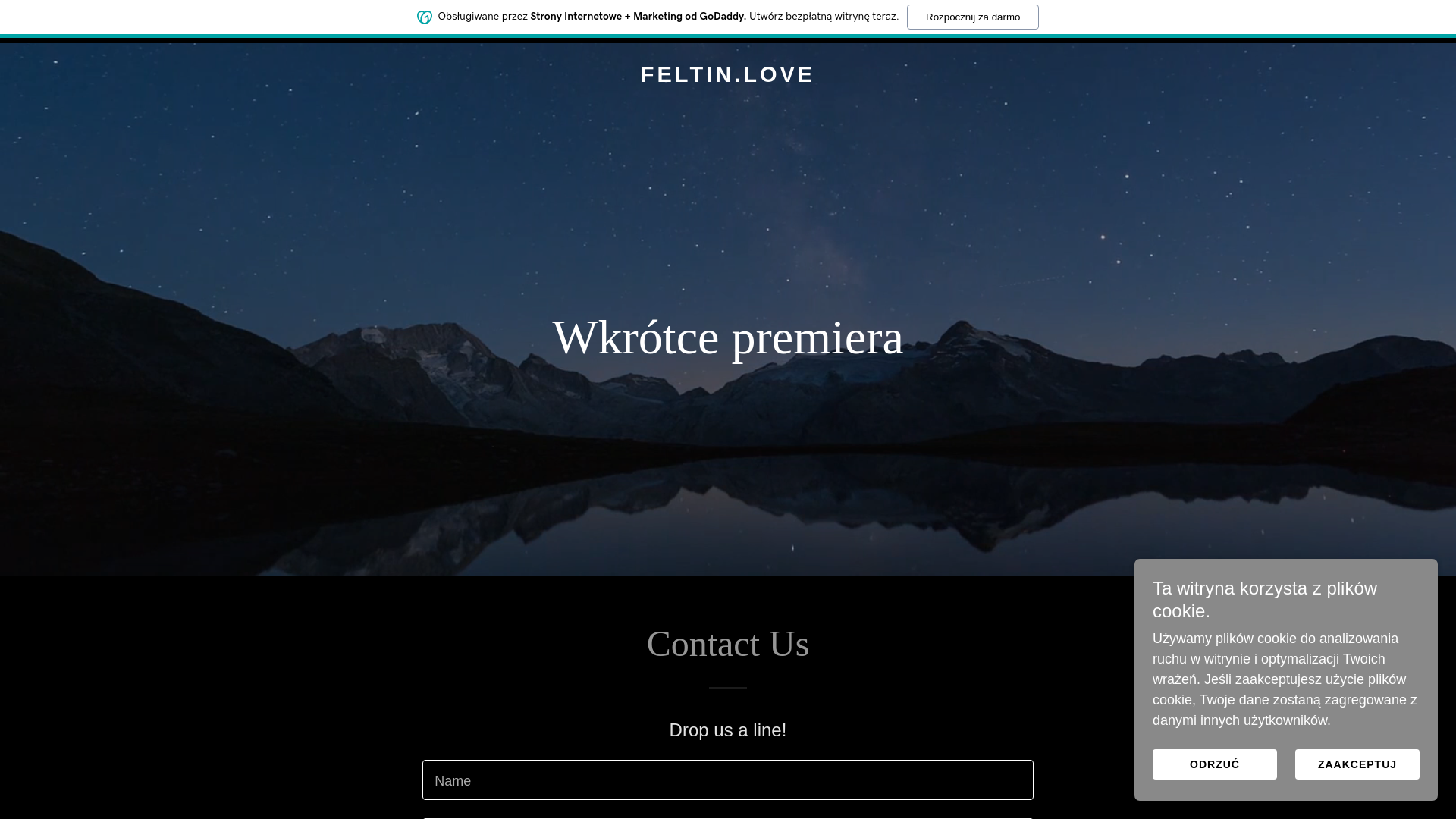 website screenshot of https://feltin.love