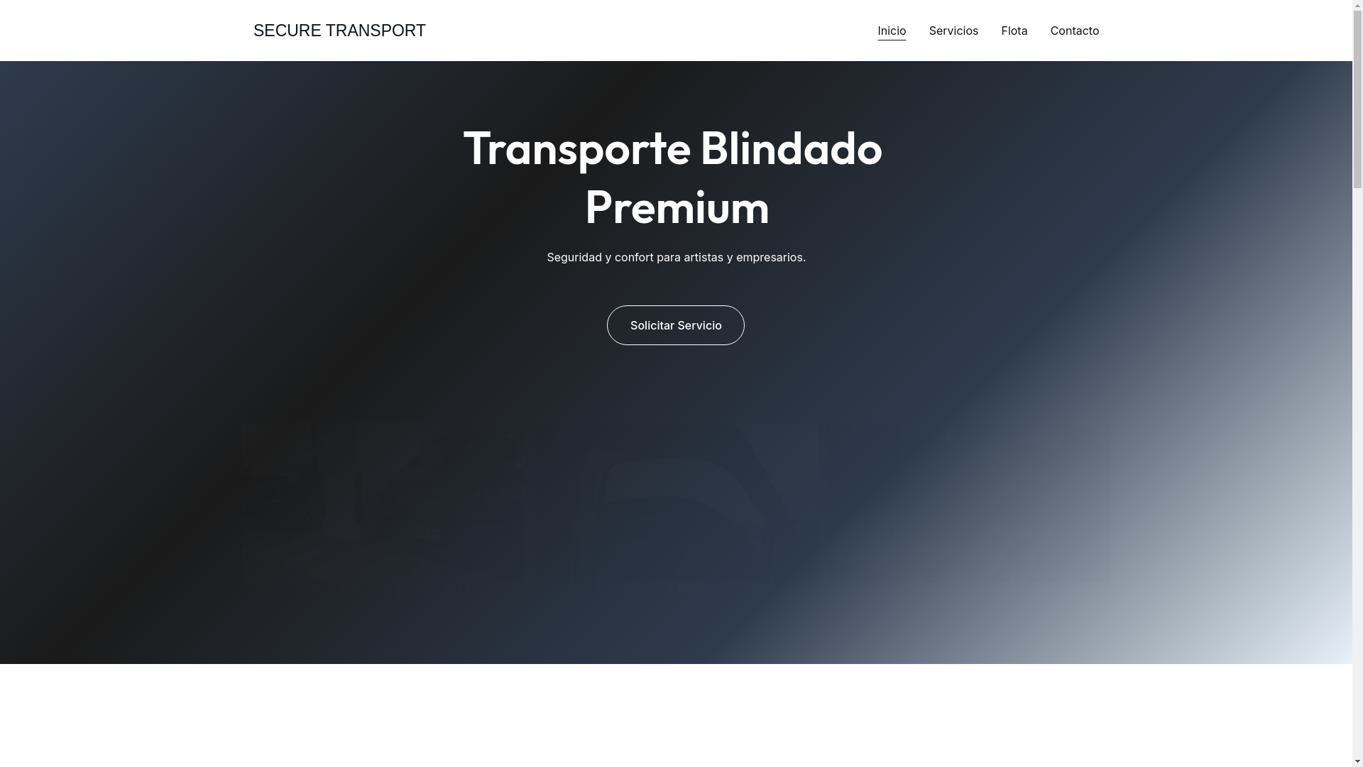 website screenshot of https://securetransport.es/