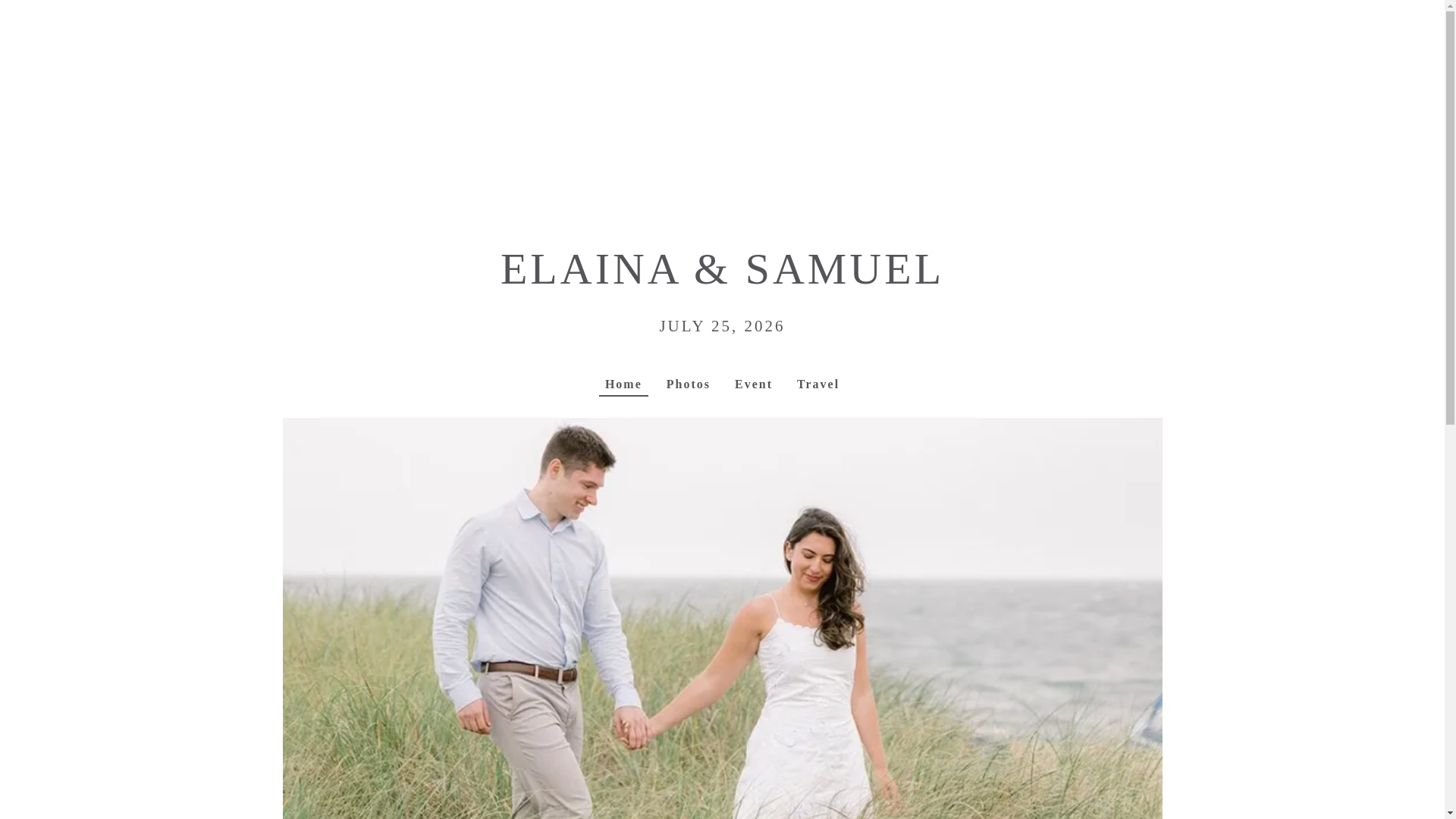 website screenshot of https://elainaandsam.com/