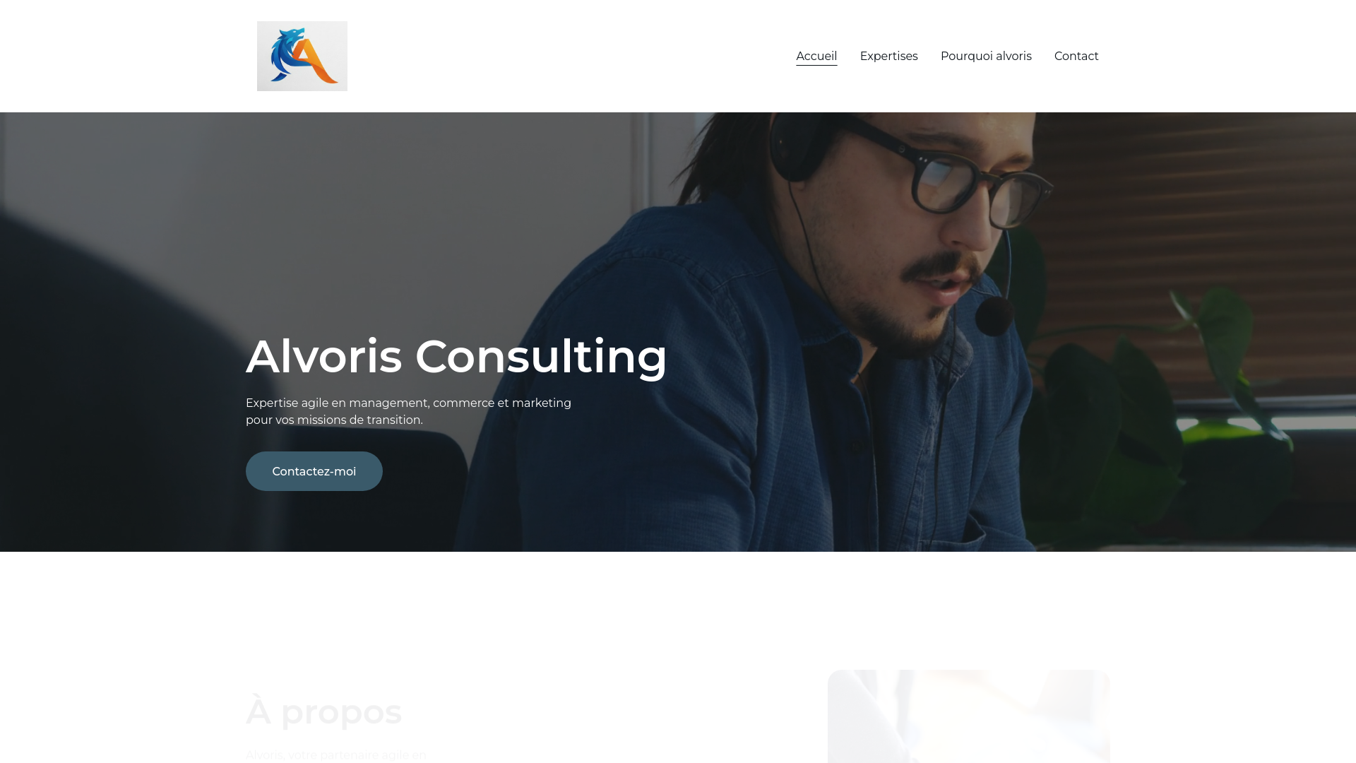 website screenshot of https://alvoris.biz/