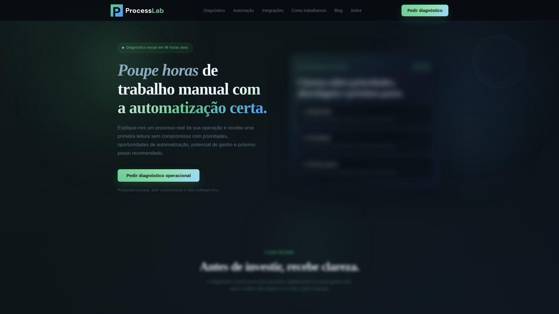 website screenshot of https://processlab.pt