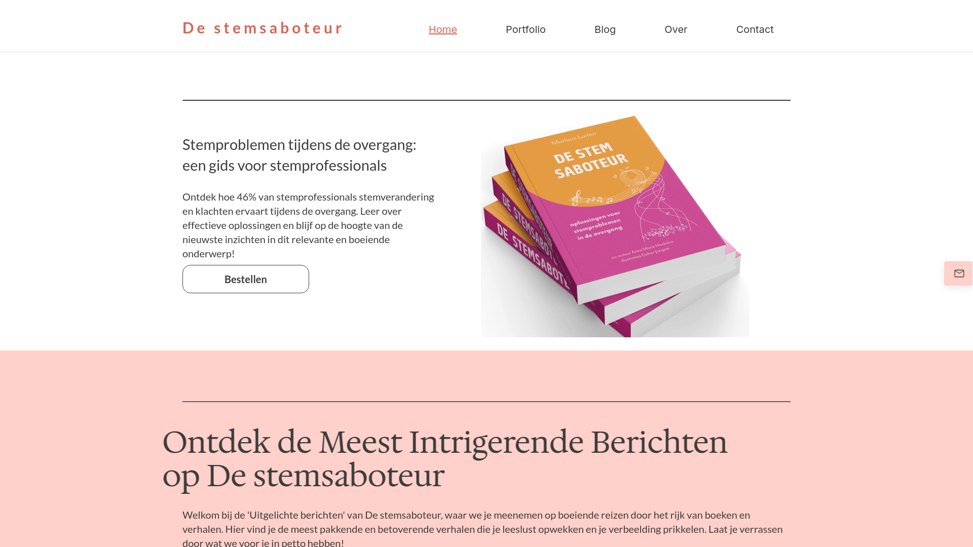 website screenshot of https://destemsaboteur.nl/