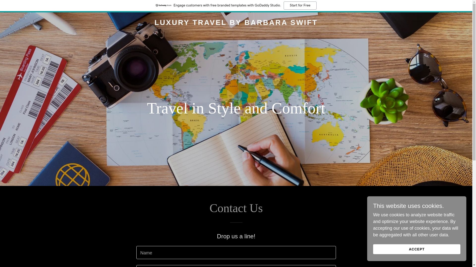 website screenshot of https://barbaraswift.com/
