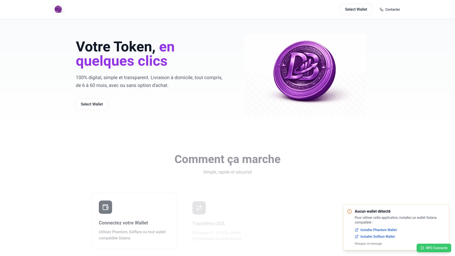 website screenshot of https://divisionbail.online/