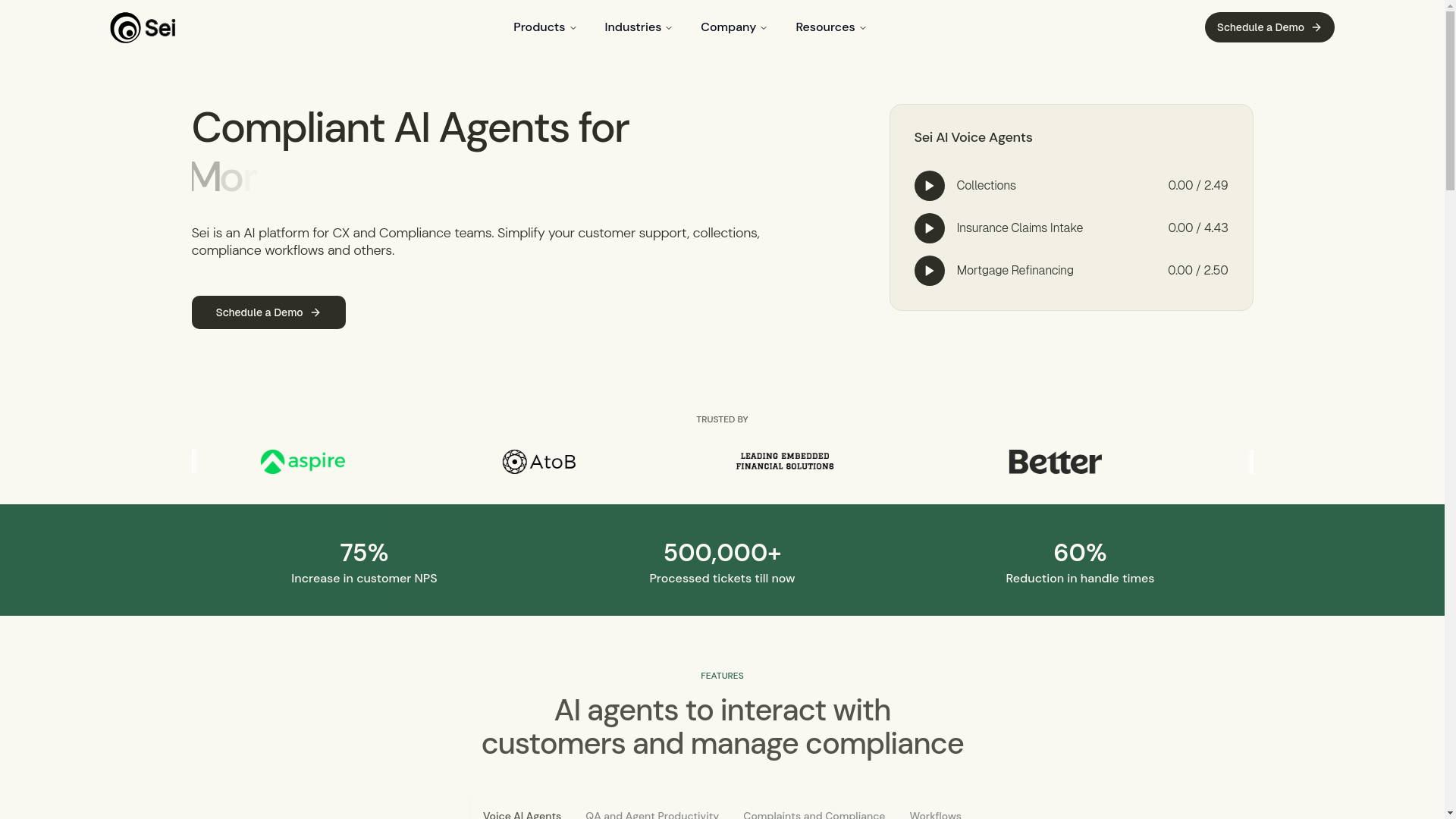 website screenshot of https://goseirightai.net/