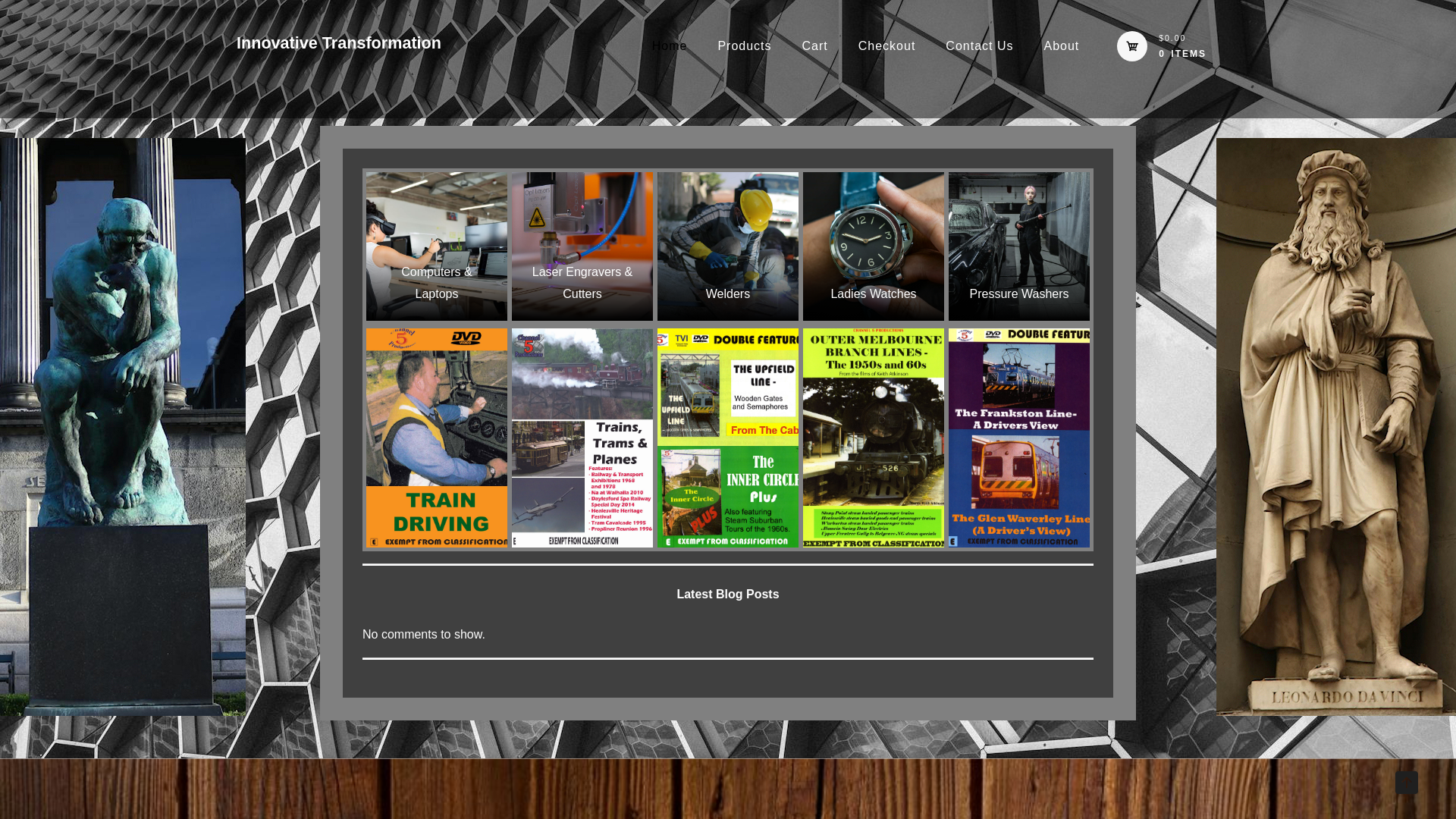 website screenshot of https://innovativetransformation.com.au