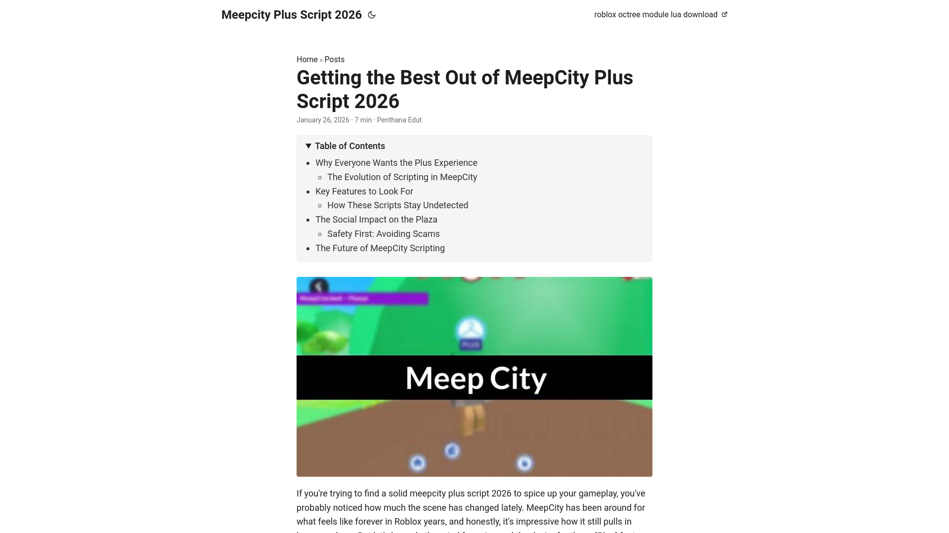 website screenshot of https://meepcity-plus-script-2026.pages.dev/