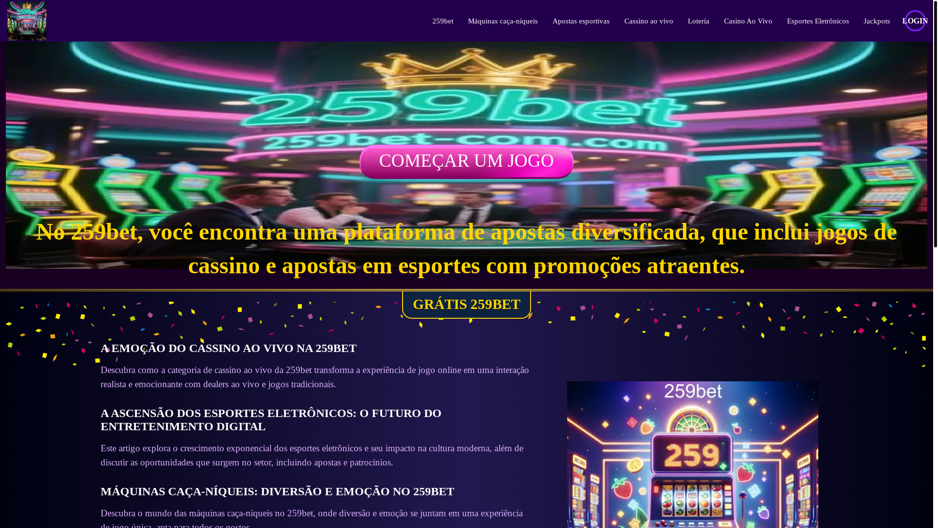 website screenshot of https://259bet-com.com/