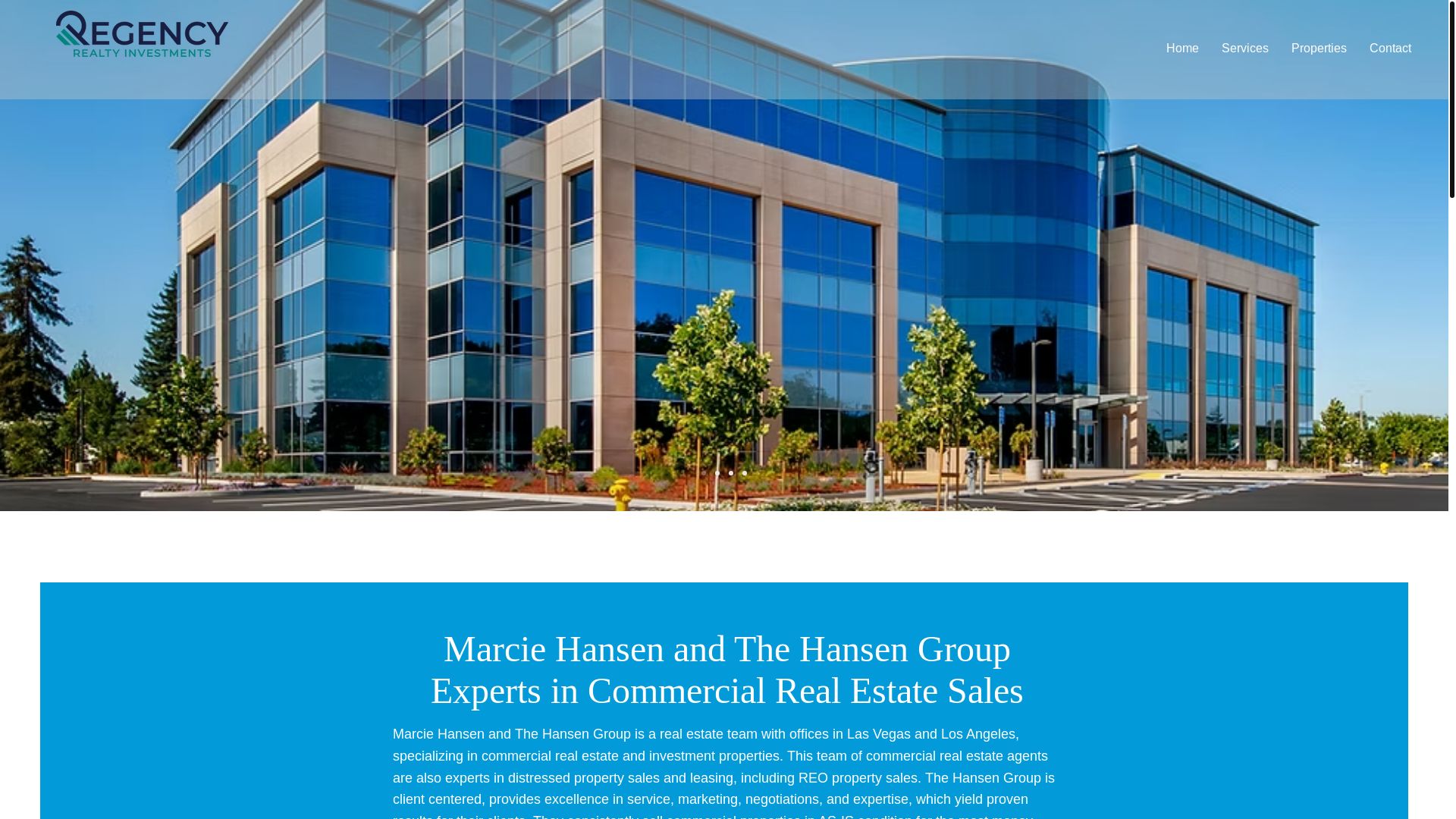 website screenshot of https://themarciehansengroup.com/