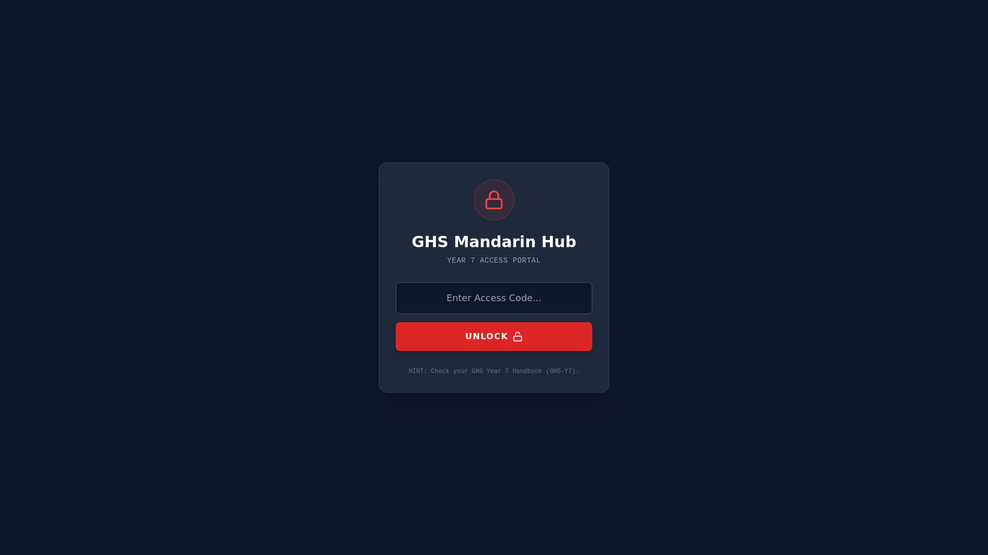 website screenshot of https://ghs-mandarin-hub.pages.dev/