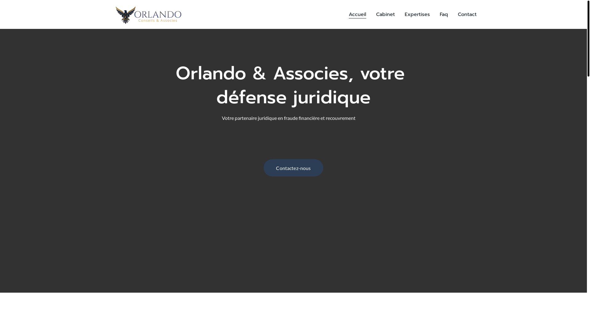 website screenshot of https://orlando-associes.legal/