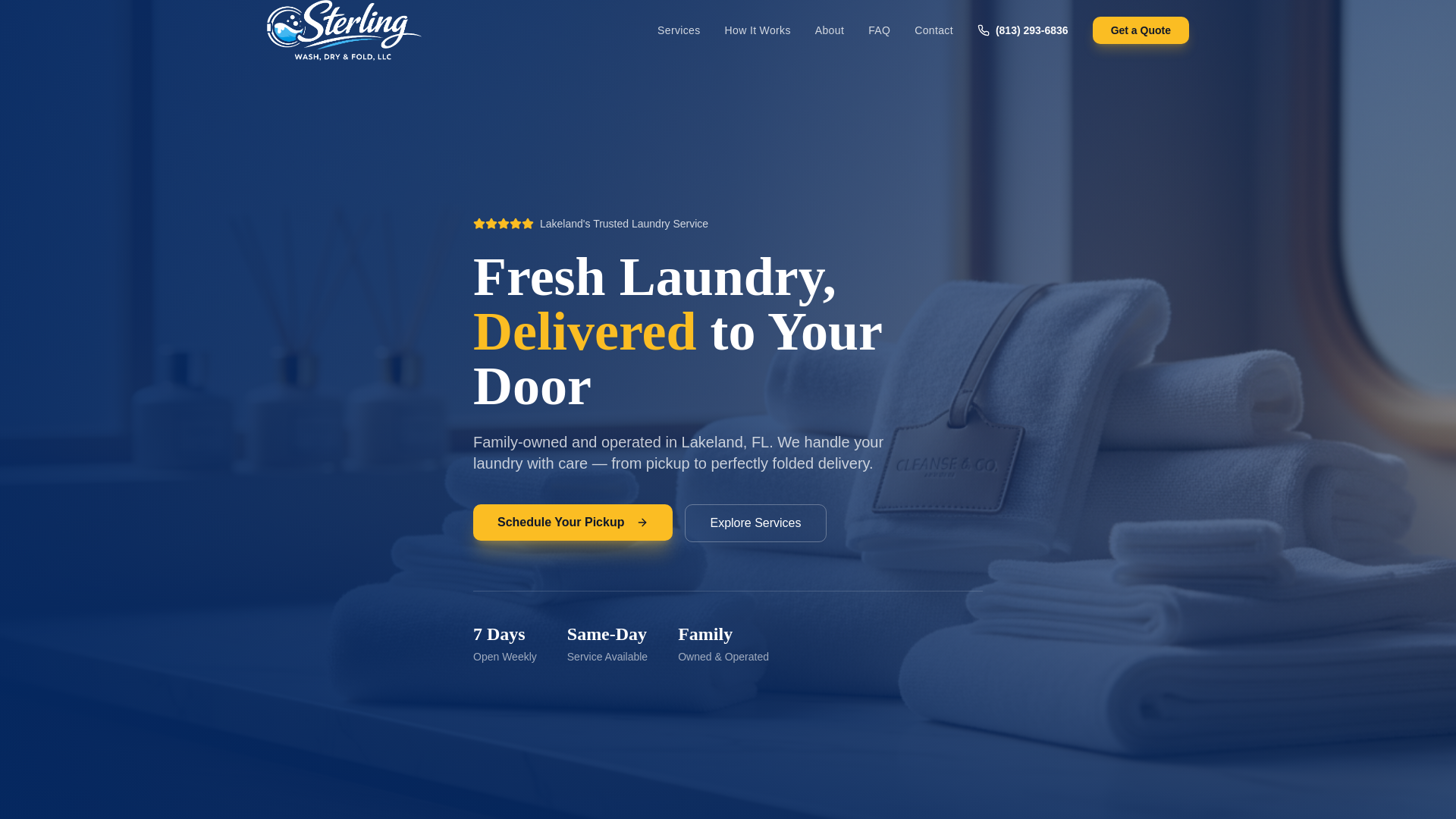 website screenshot of https://sterlingwdf.com/