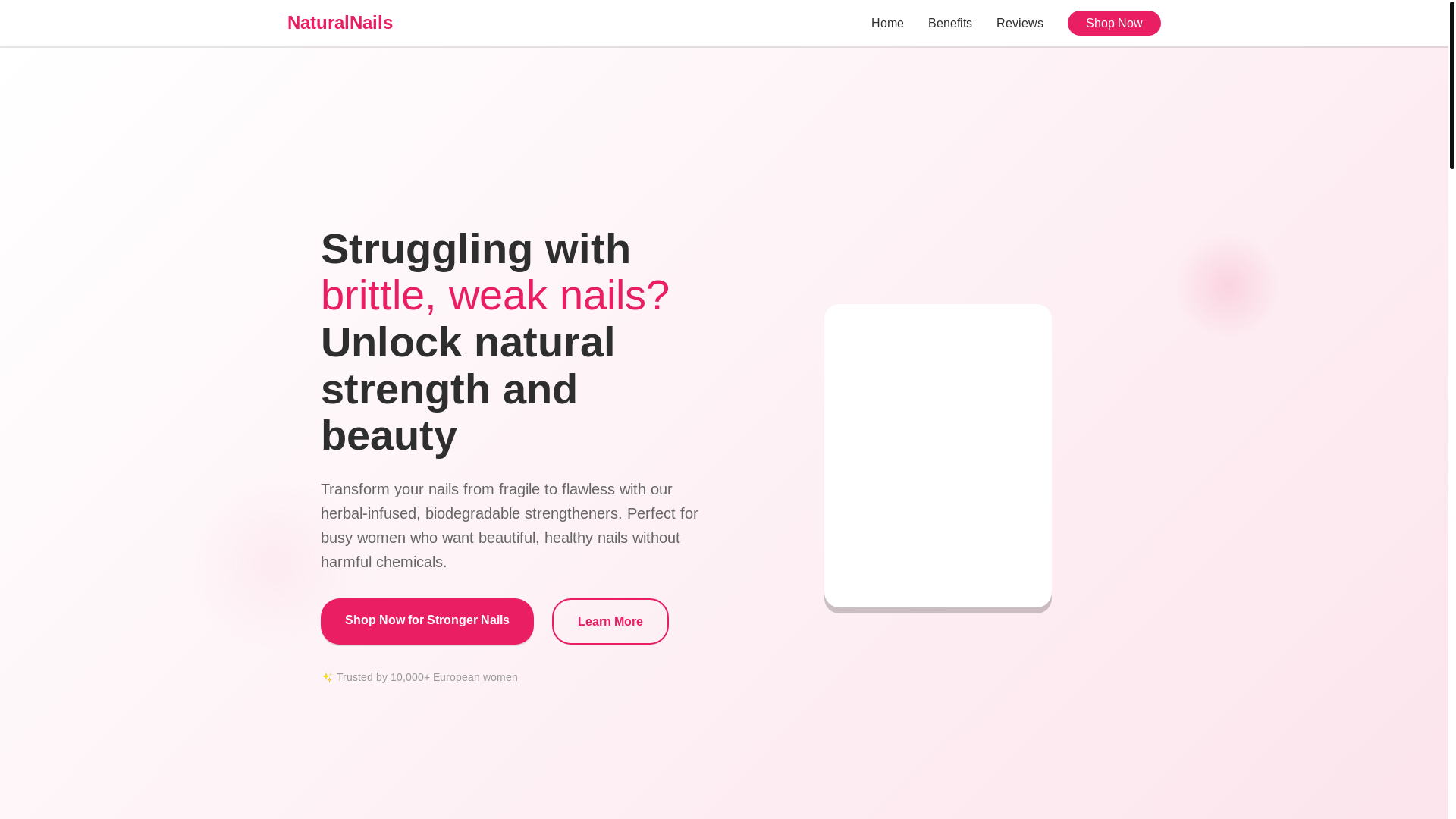 website screenshot of https://herbal-nail-gloss.pages.dev/