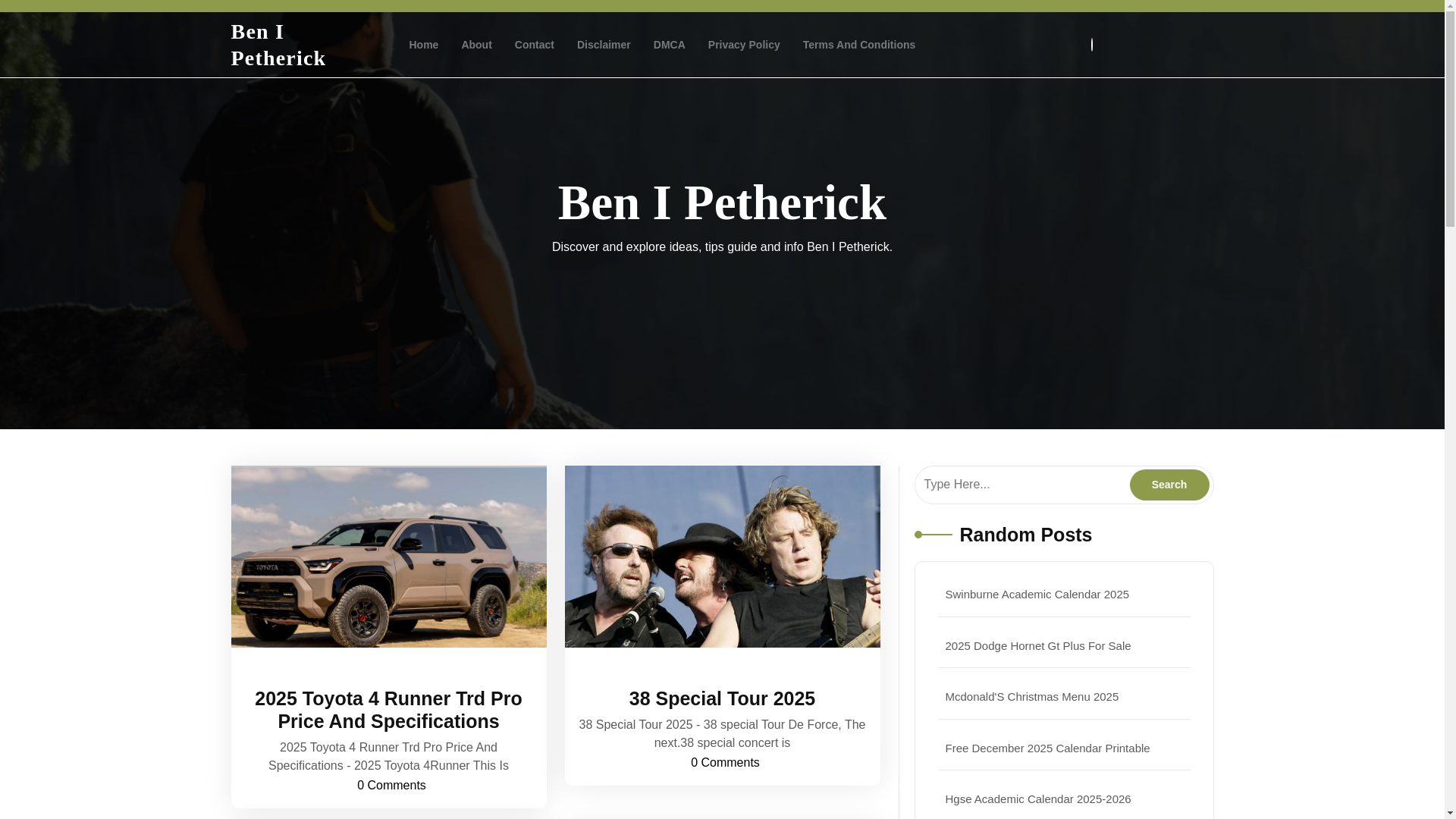 website screenshot of https://benipetherick.pages.dev/