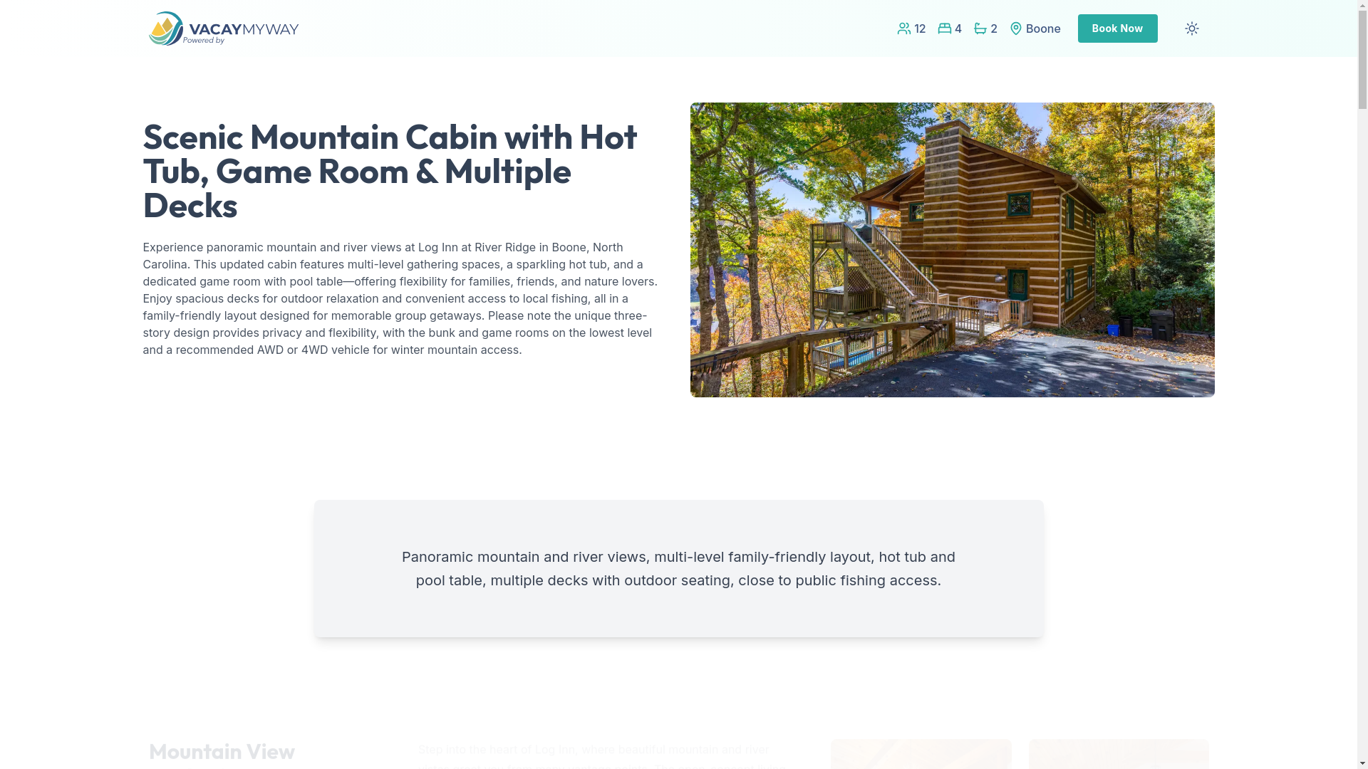 website screenshot of https://rivervista.properties/