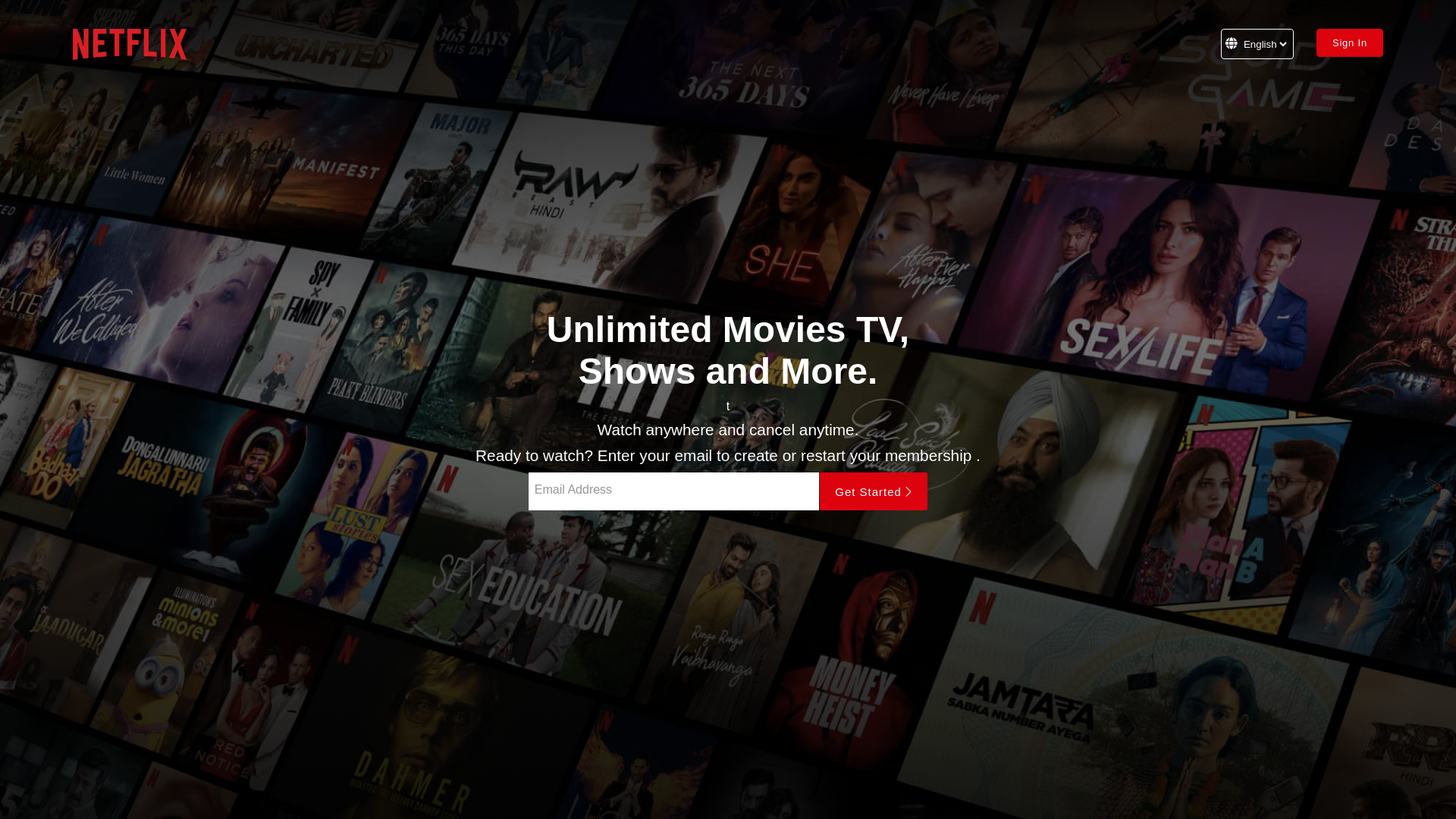 website screenshot of https://netflix-clone-red-seven.vercel.app