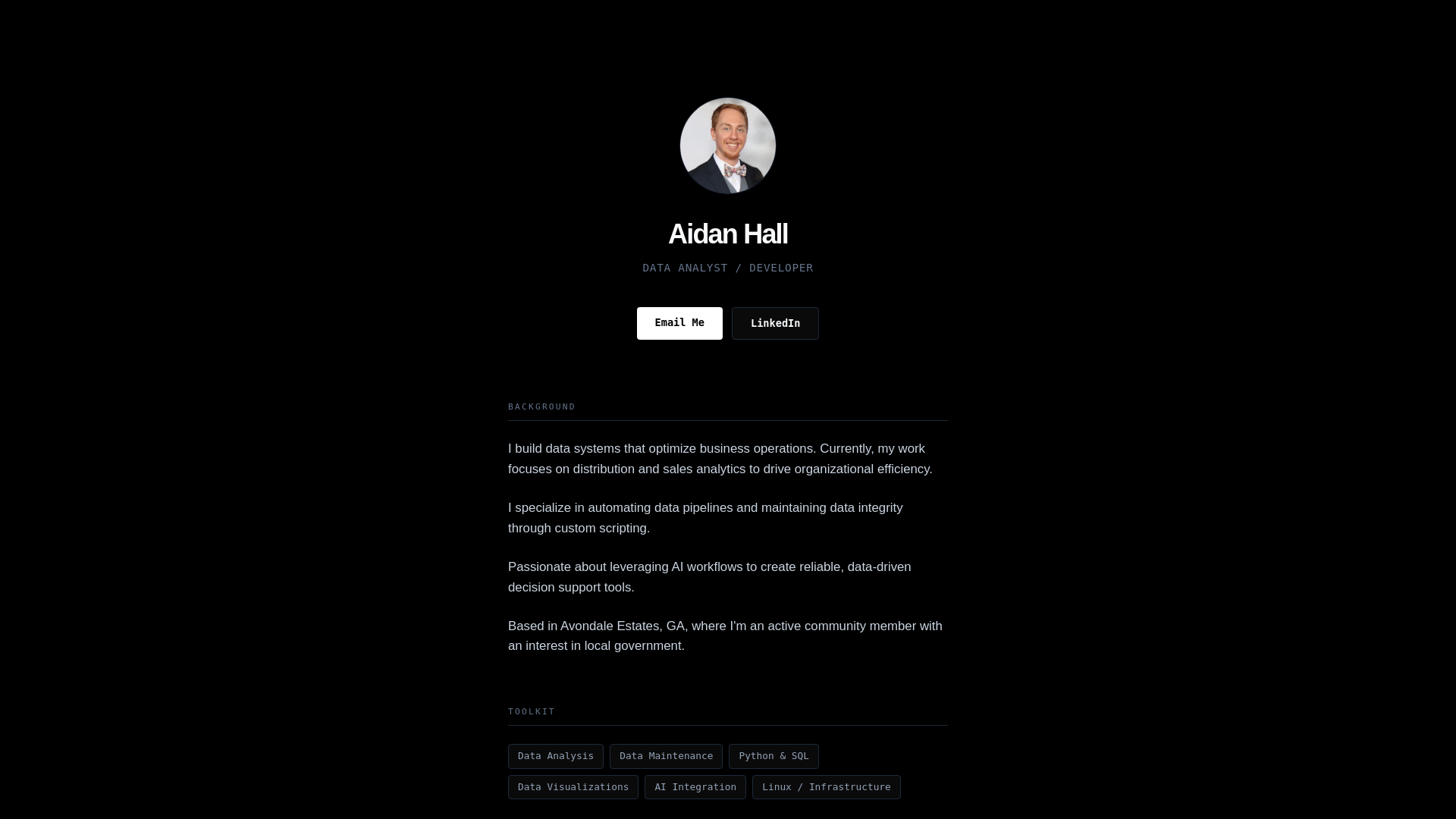 website screenshot of https://personal-site-9fh.pages.dev/