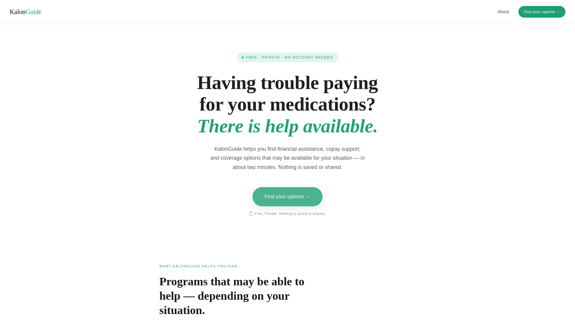 website screenshot of https://kalonguide.com/