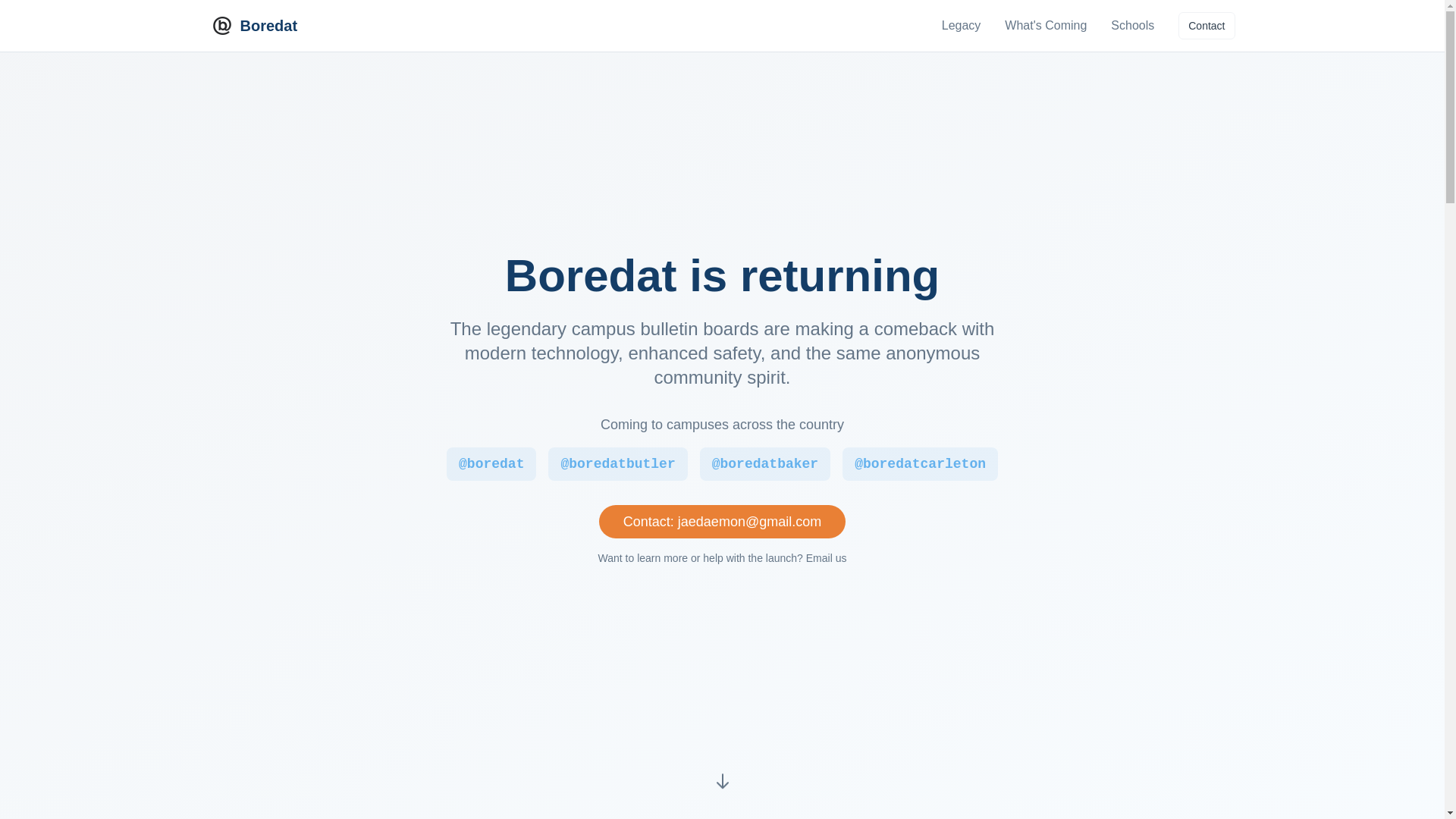 website screenshot of https://boredatcarleton.com/