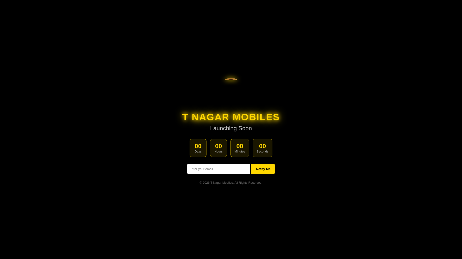 website screenshot of https://tnagarmobiles.store/
