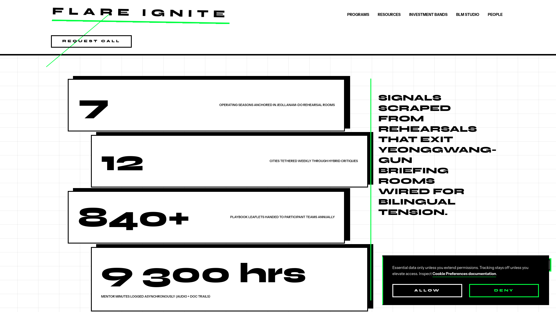 website screenshot of https://flare-ignite.pro/