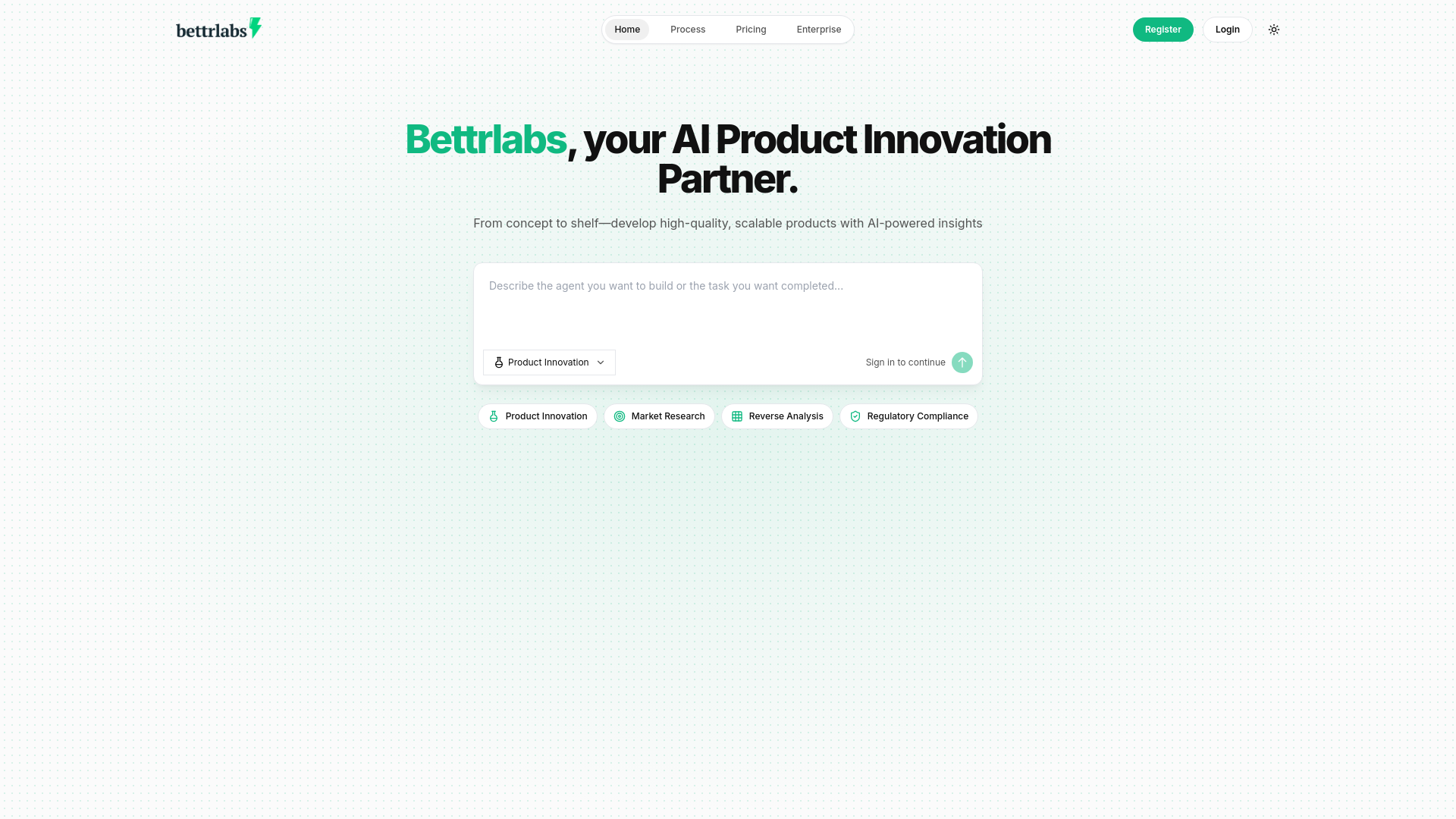 website screenshot of https://bettrlabs.pages.dev/