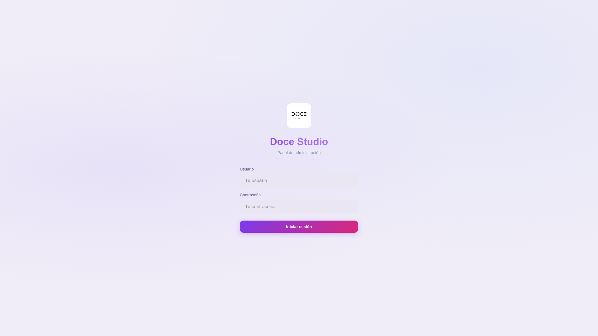 website screenshot of https://studiodoce.online/