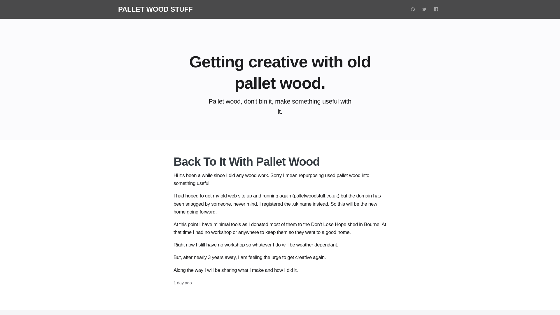 website screenshot of https://palletwoodstuff.uk/