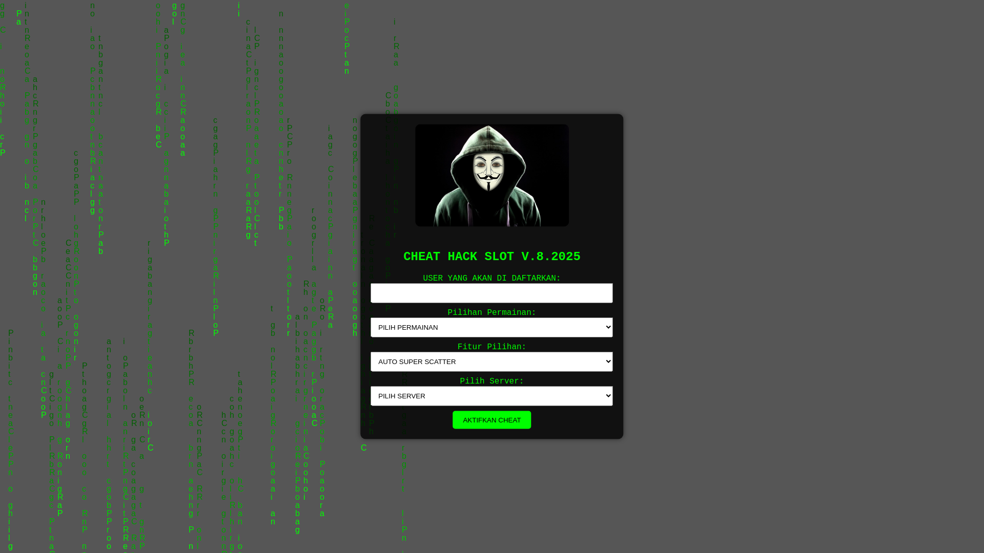 website screenshot of https://cheatslot2025-01.pages.dev/