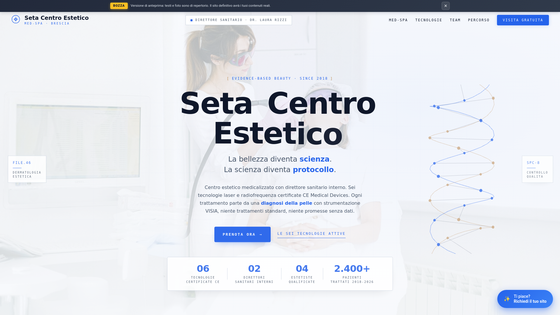 website screenshot of https://demo-seta-centro-estetico-brescia-centro-estetico-1e97150.pages.dev/