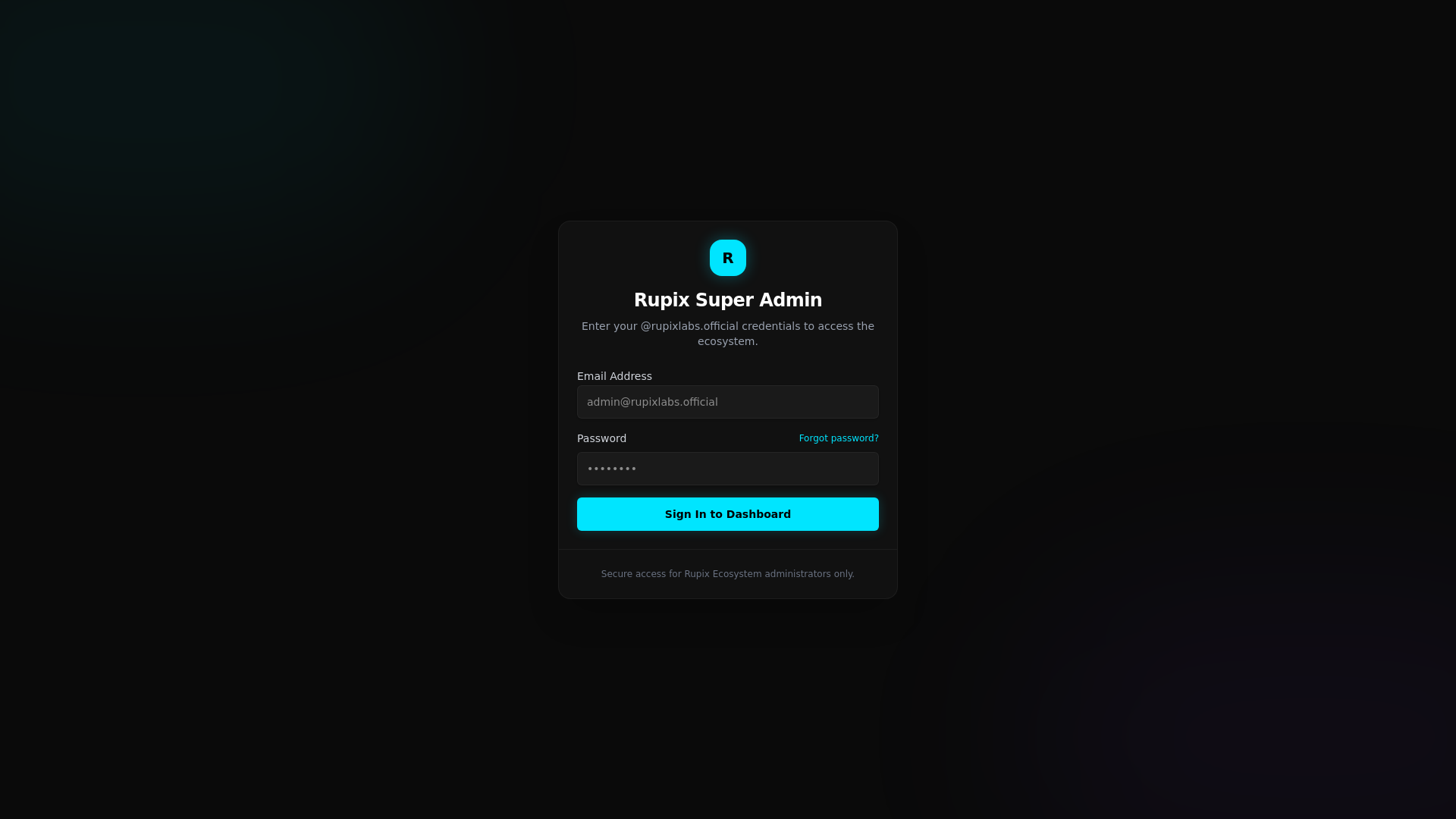 website screenshot of https://rupix-admin-website.pages.dev/