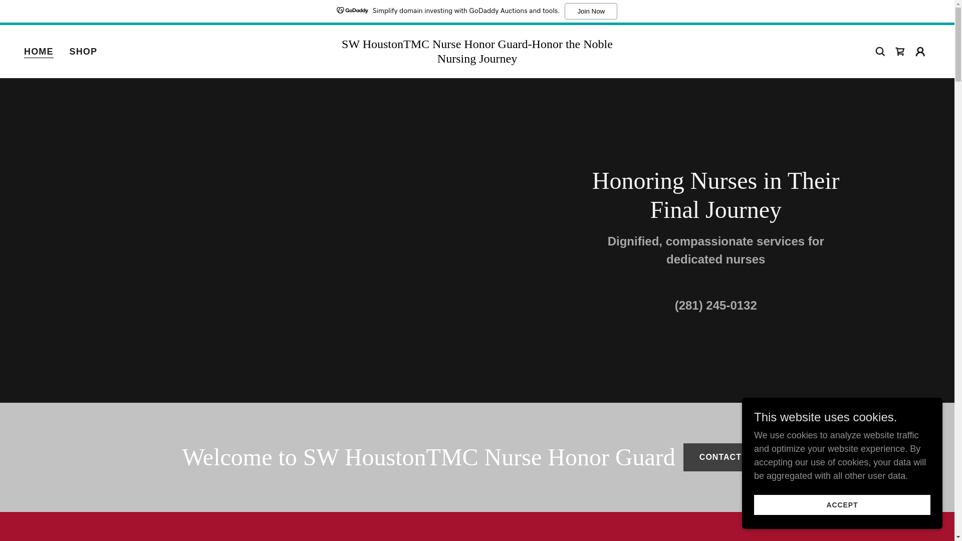 website screenshot of https://swhtxtmcnursehonorguard.org/