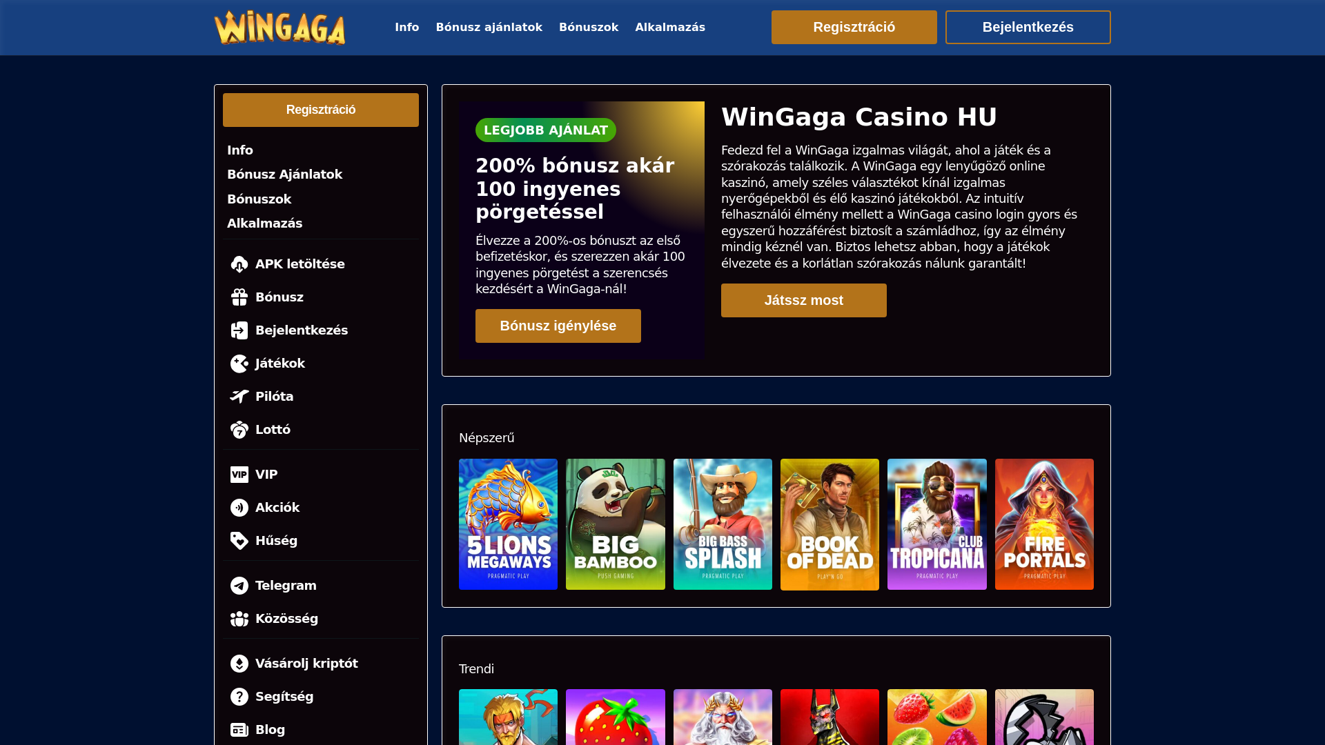 website screenshot of https://wingagacasinohu-com.pages.dev/