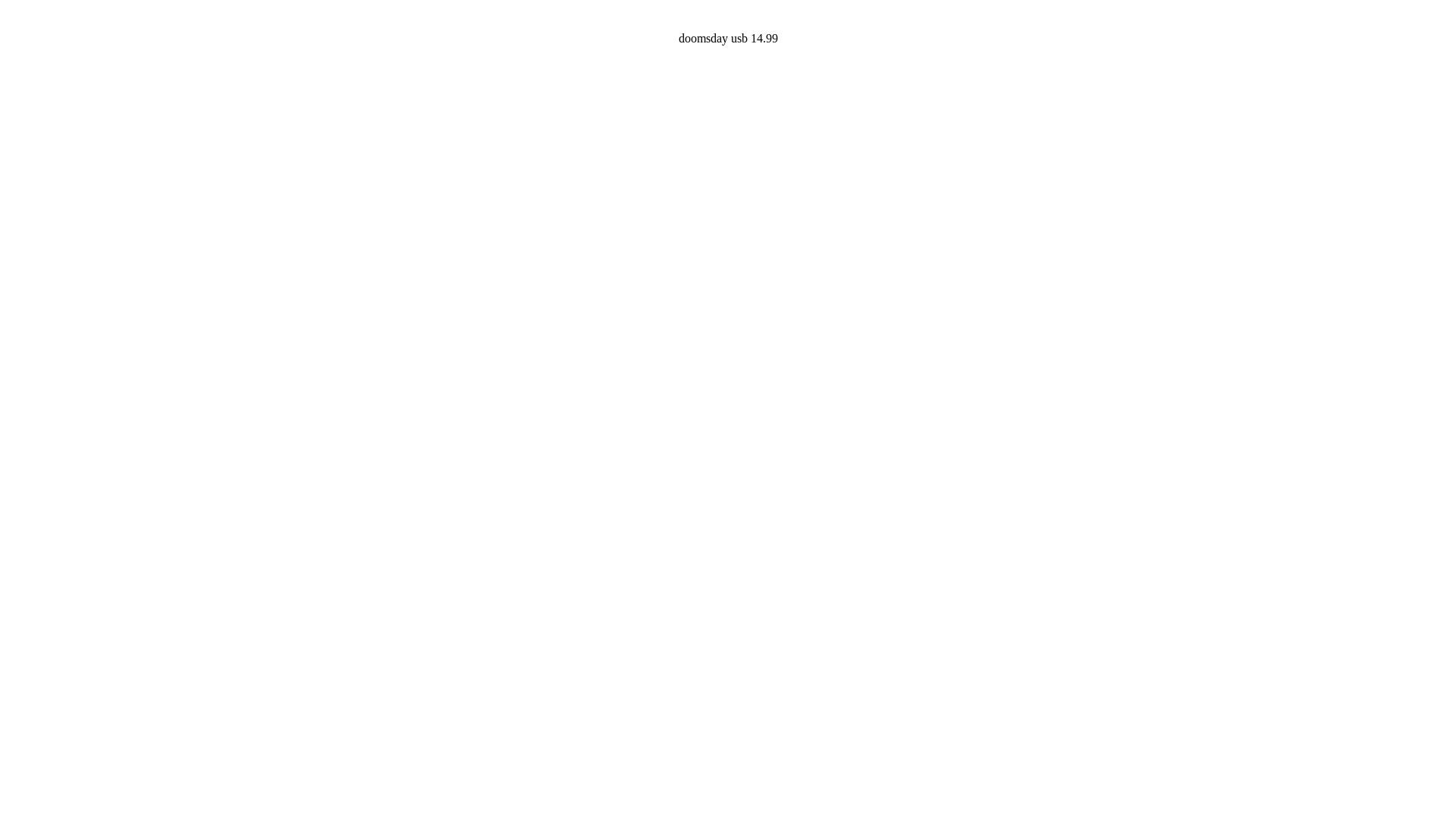 website screenshot of https://doomsdayusb.world/