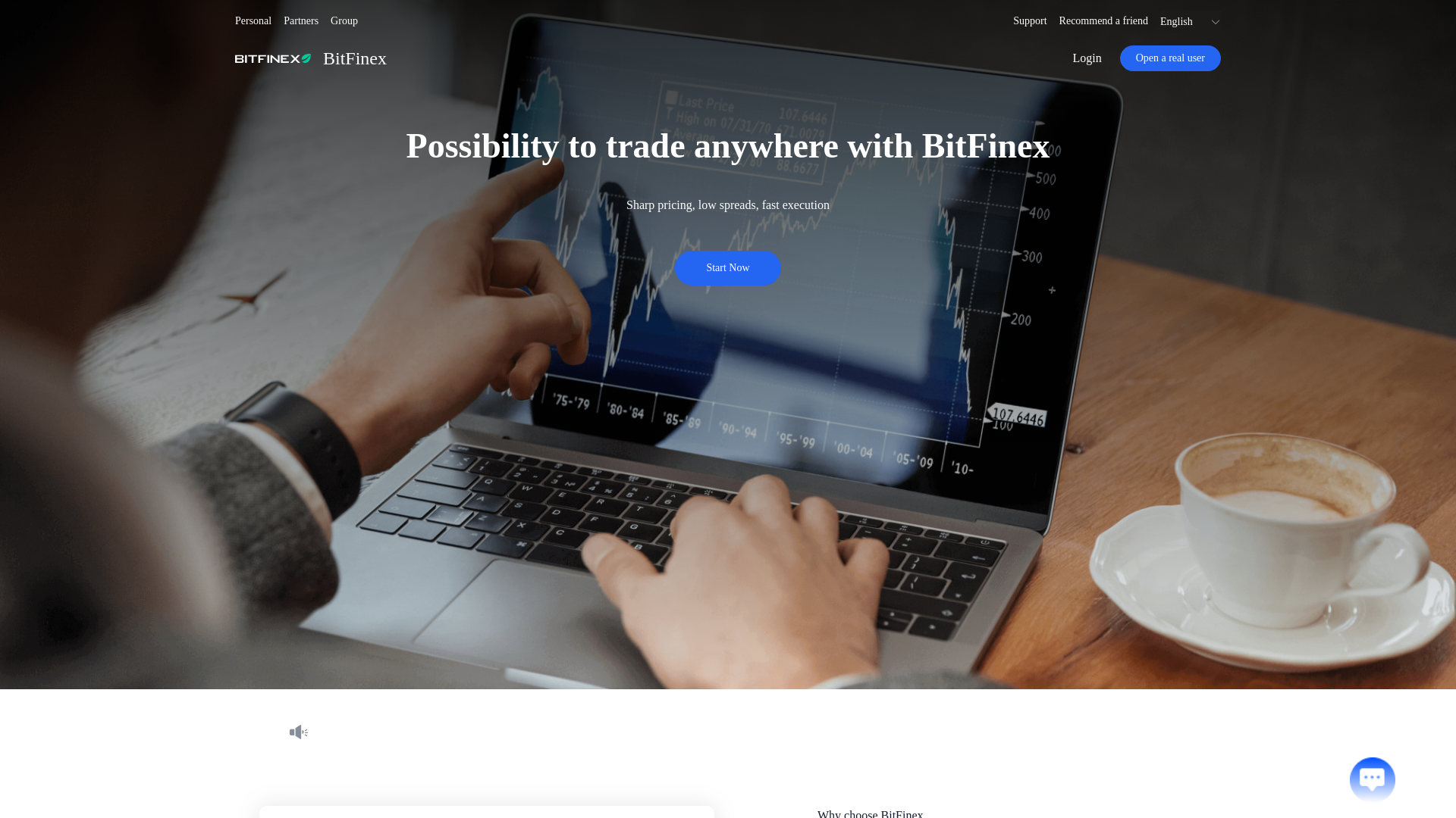 website screenshot of https://bitfinexusak.com/
