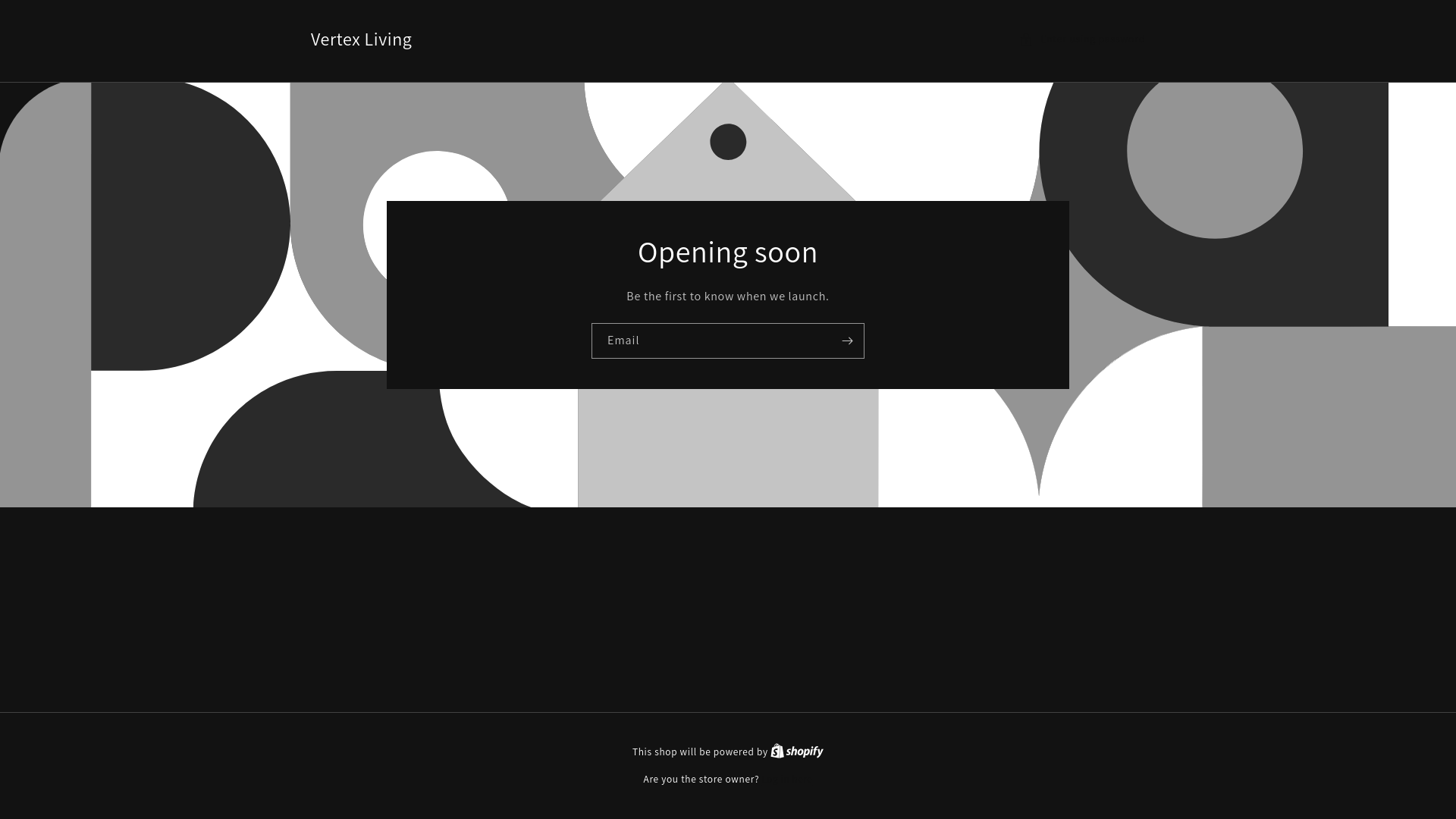website screenshot of https://vertexliving.pk/