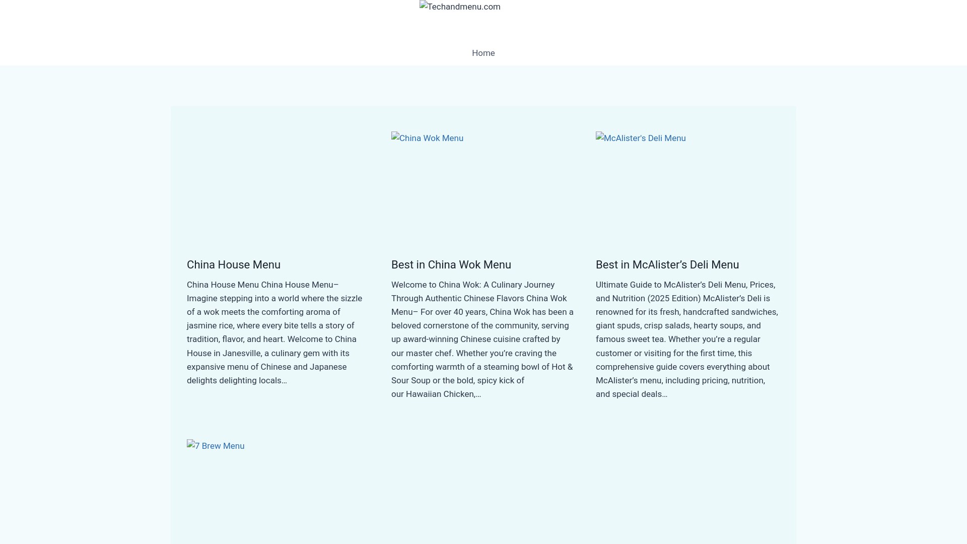 website screenshot of https://techandmenu-lp.pages.dev/