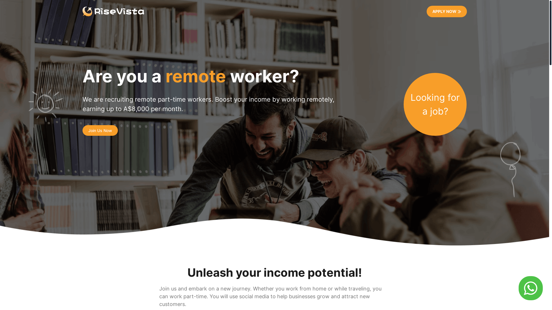 website screenshot of https://risevistaau-works.pages.dev/