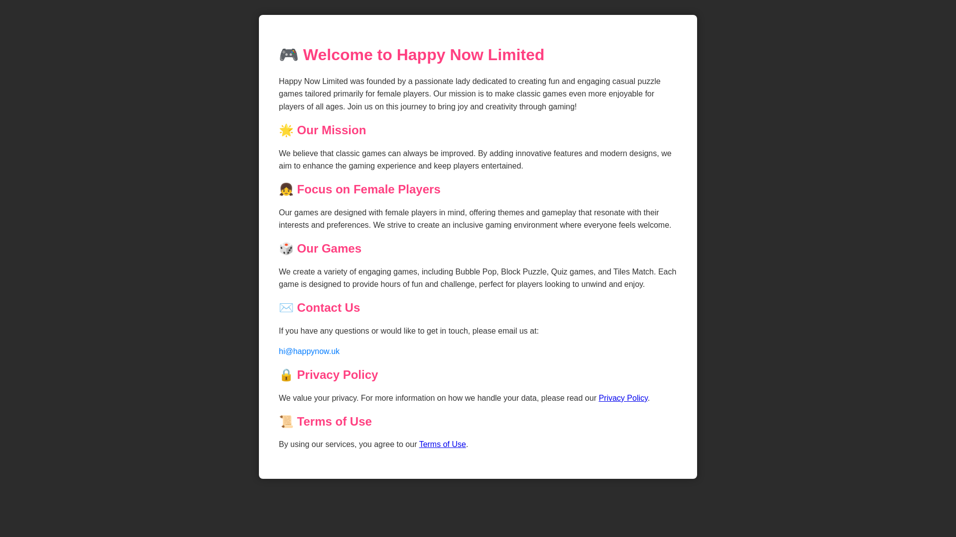 website screenshot of https://happynow.pages.dev/